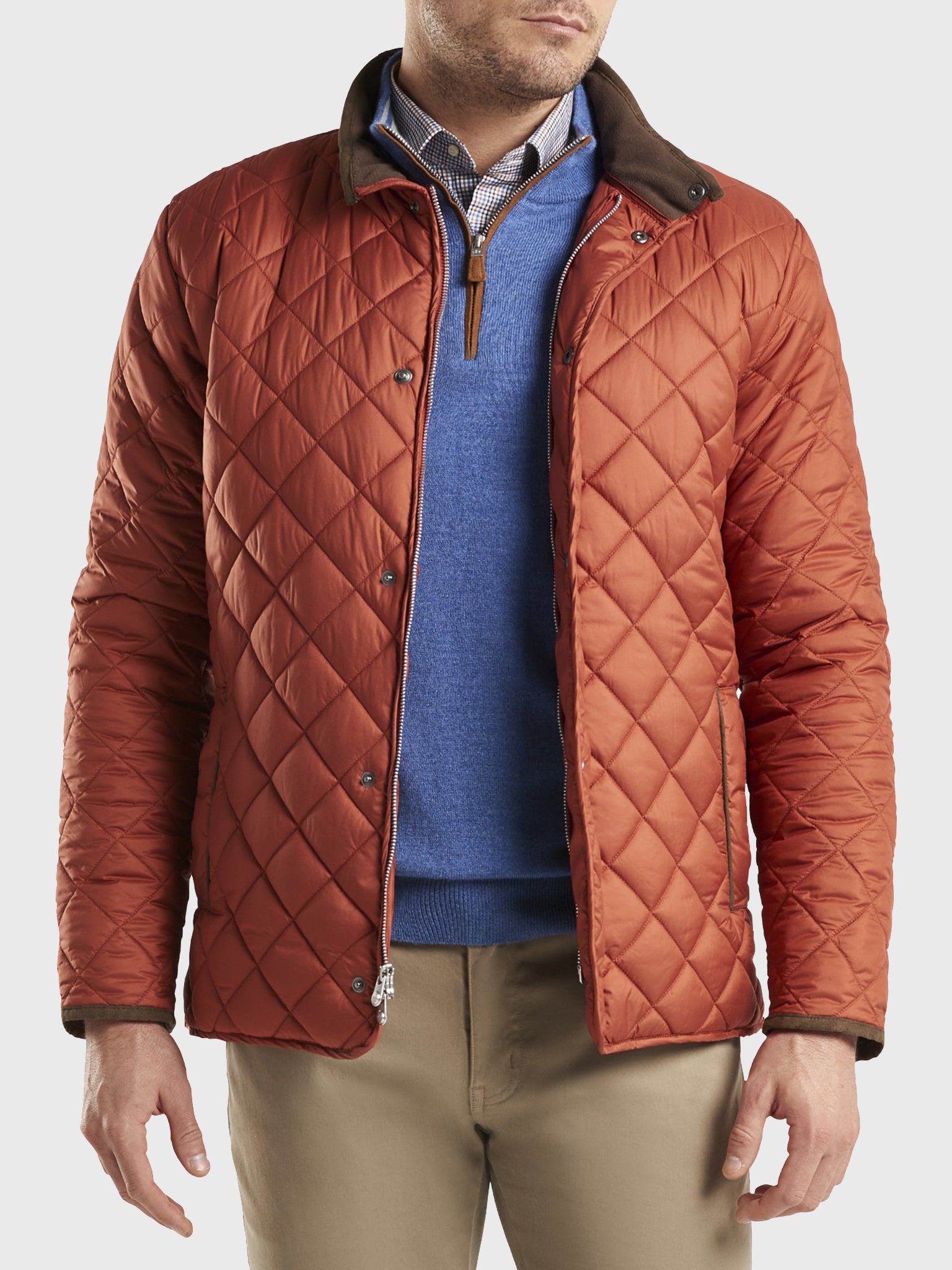 Peter Millar Crown Men's Suffolk Quilted Travel Coat