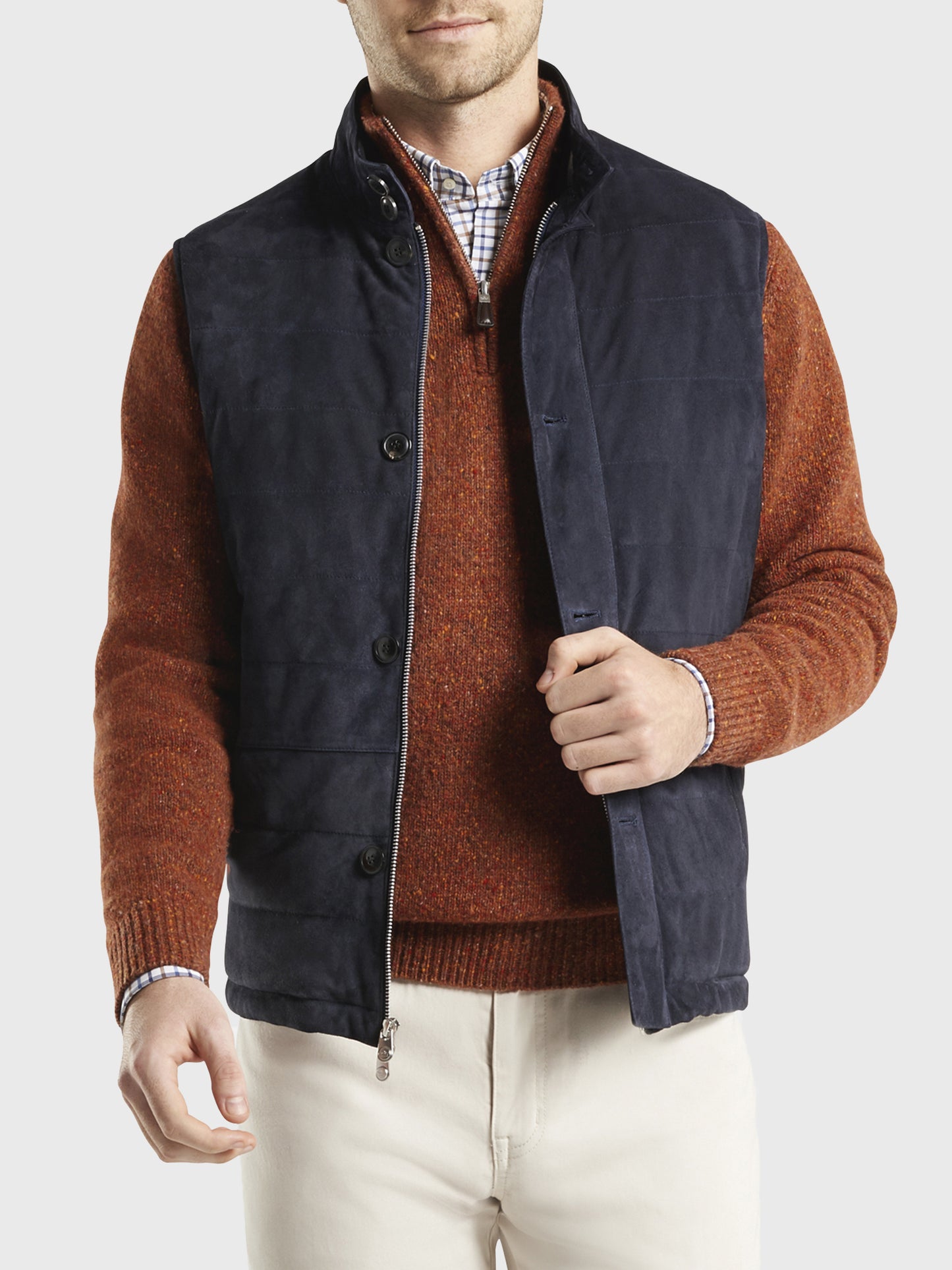 Peter Millar Crown Men's Suede Vest