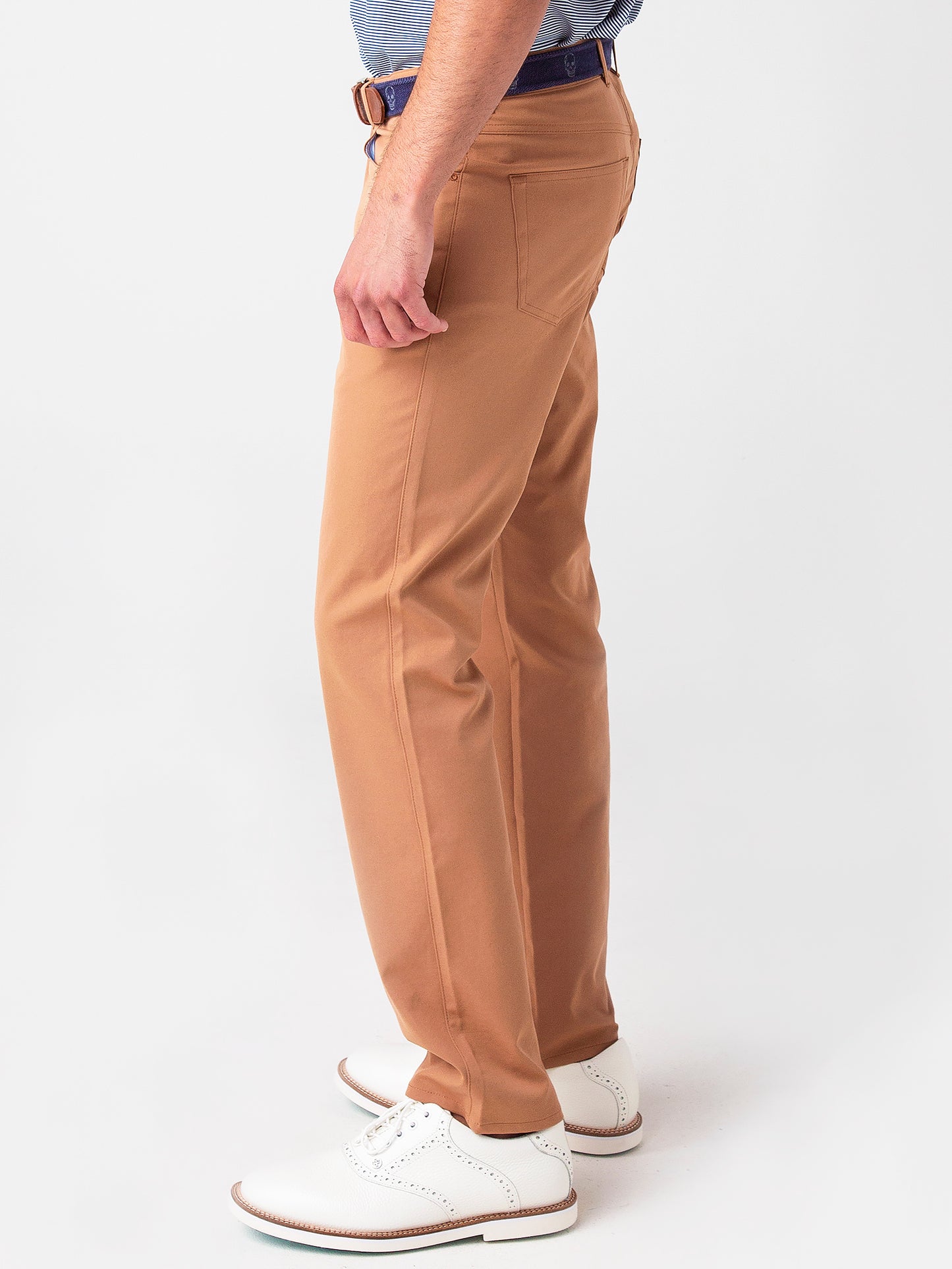 shop online sale Peter Millar Crown Sport EB66 5 Pocket Polyester Pants  (Men´s38x34) Gray/Tan