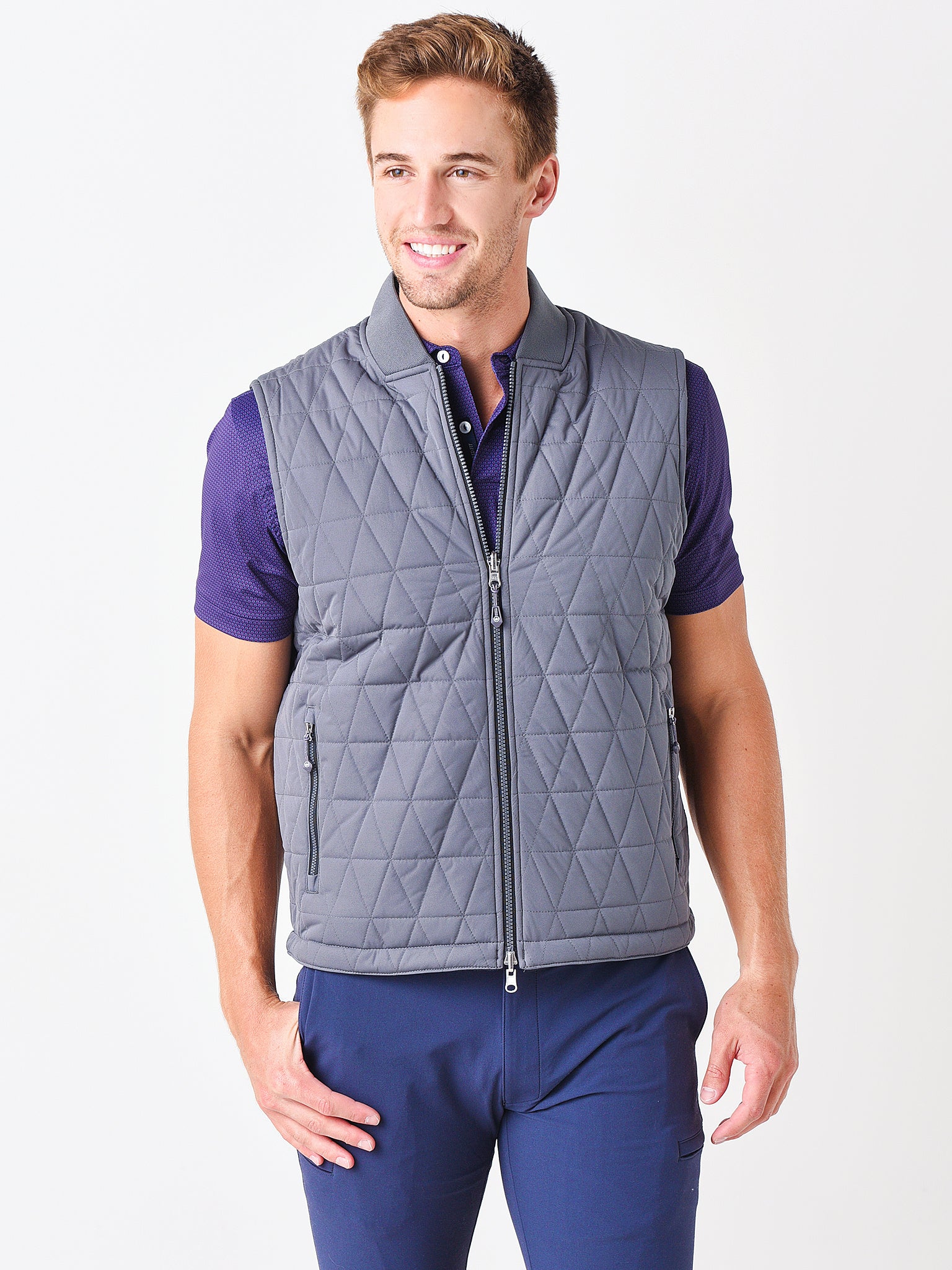 Peter Millar Crown Sport Men's Thermal Block Reversible Vest