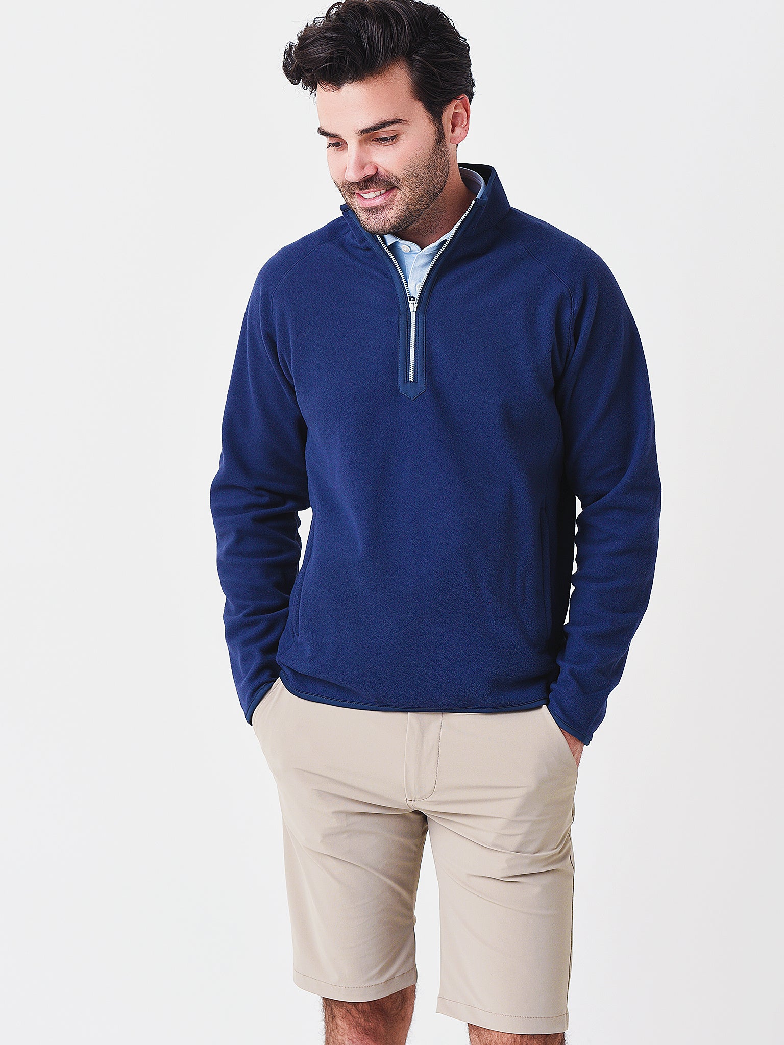 Peter Millar Crown Sport Men's Thermal Flow Micro Fleece Half-Zip