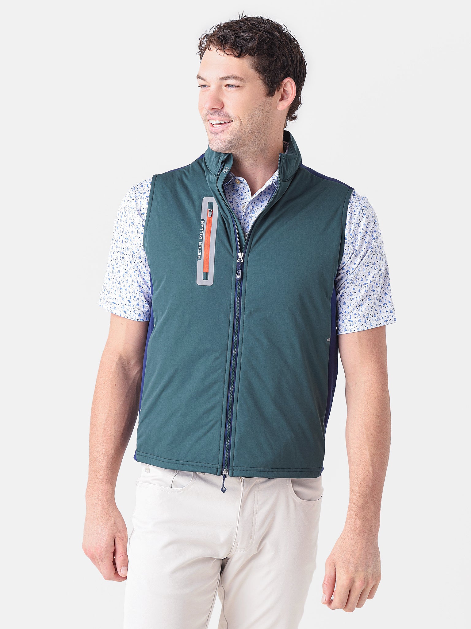 NWT Peter Millar Crown Sport Hyperlight Fuse Hybrid Mens Vest Blue Size XL buy $165