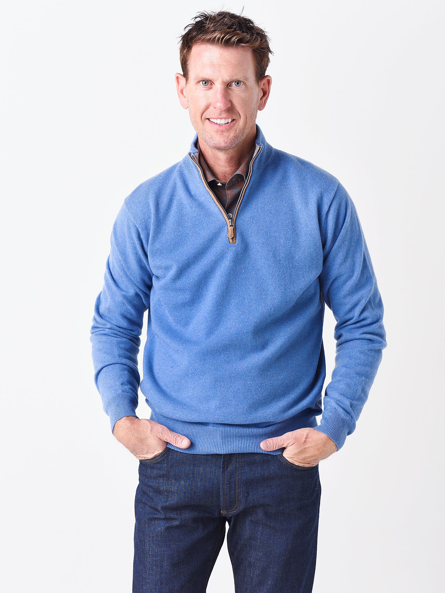 Peter Millar Collection Men's Artisan Crafted Cashmere Flex Quarter-Zip  Pullover