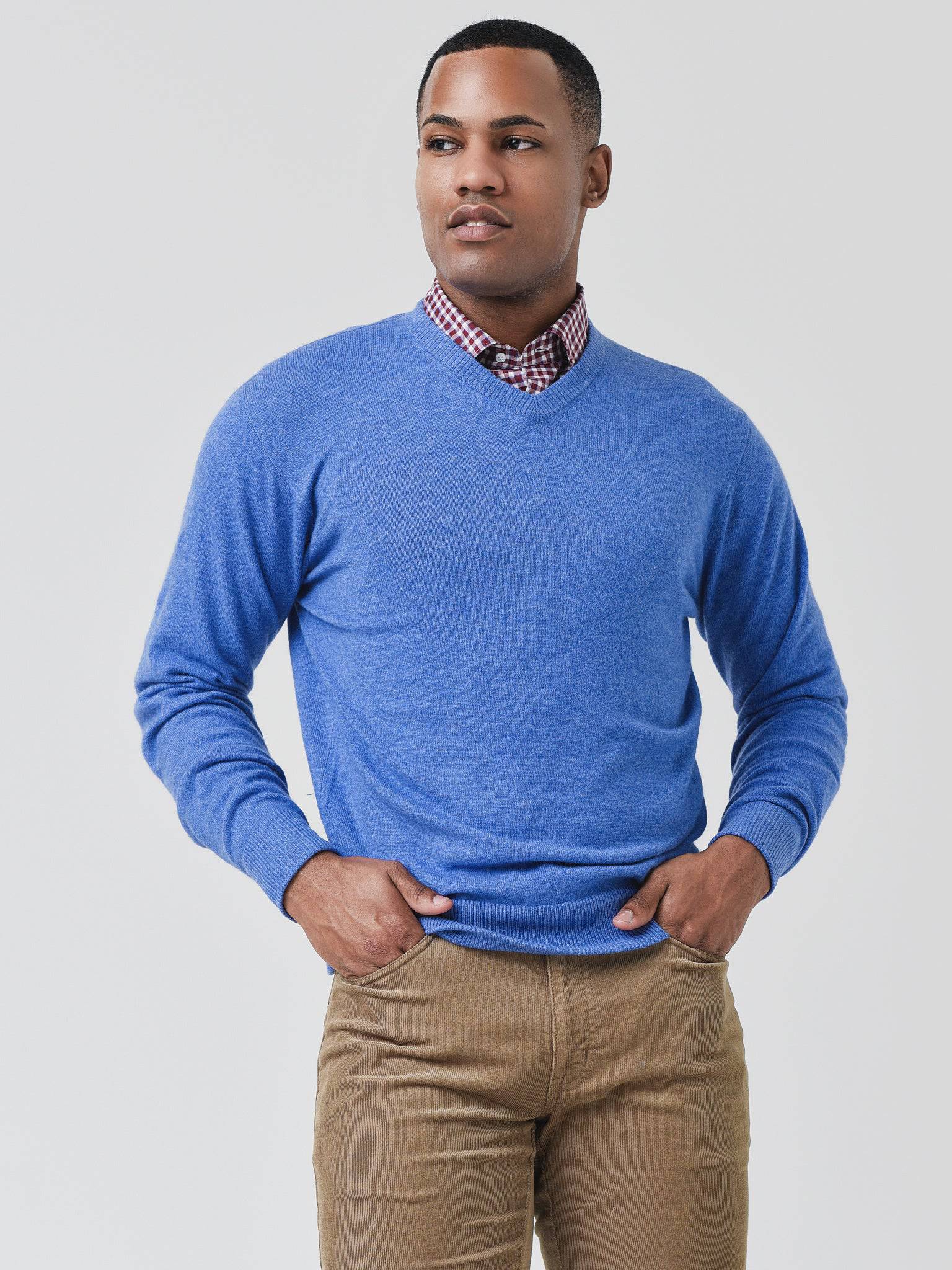 Peter Millar Crown Men's Comfort Cashmere V-Neck Sweater