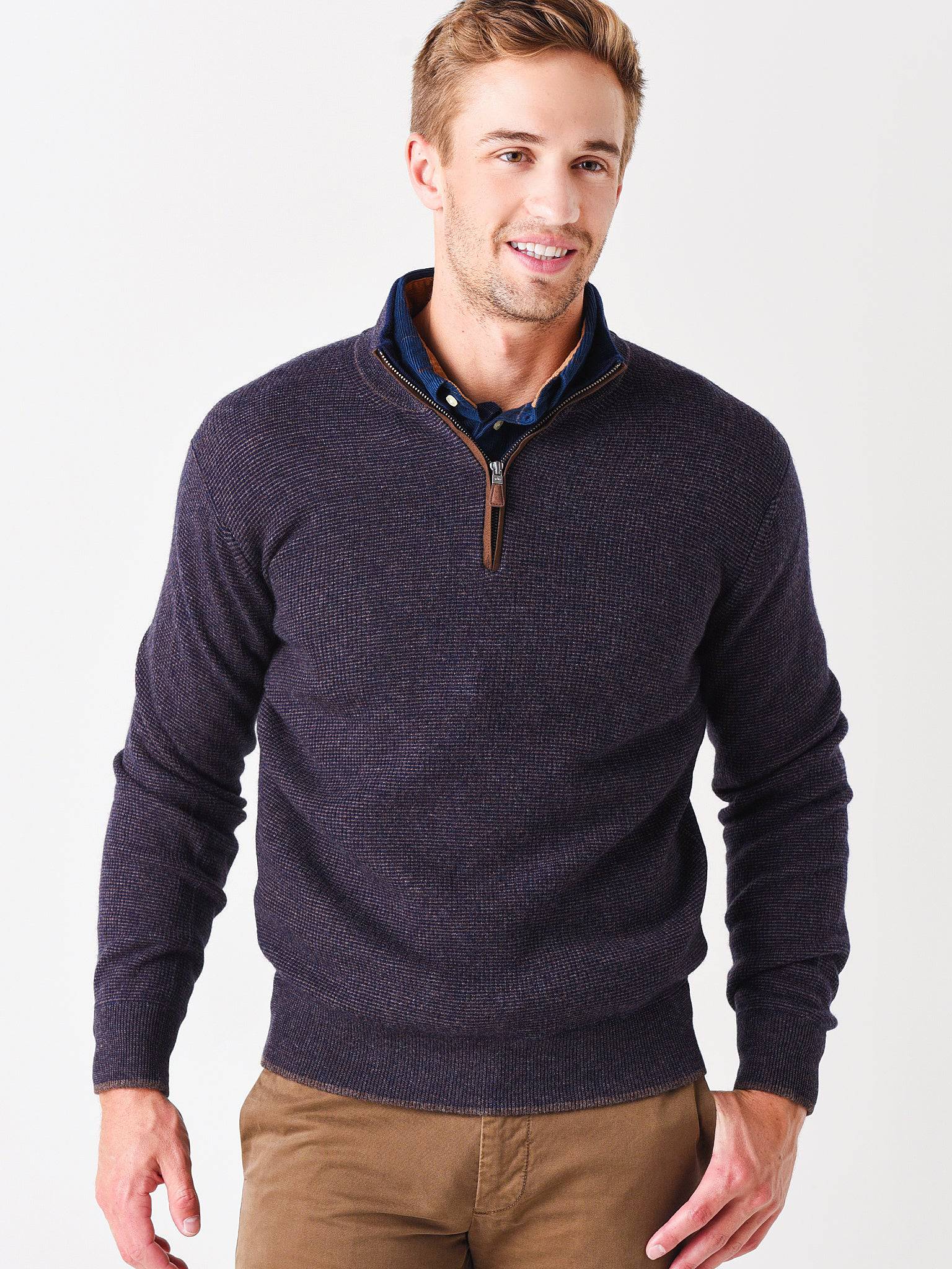 Peter Millar deals Crown Wool Cashmere Quarter Zip Pullover