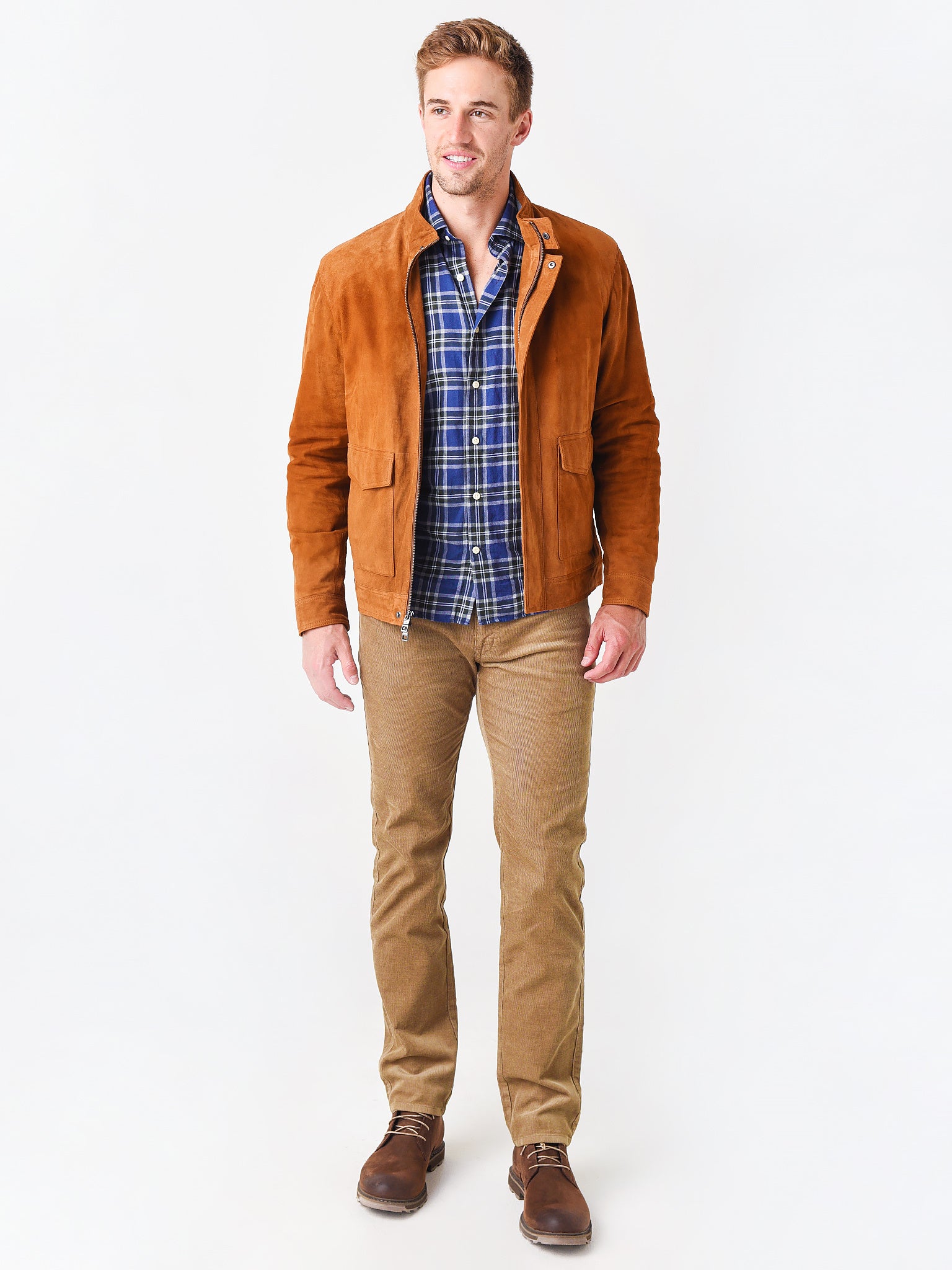 Peter Millar Crown Men's Suede Bomber – saintbernard.com