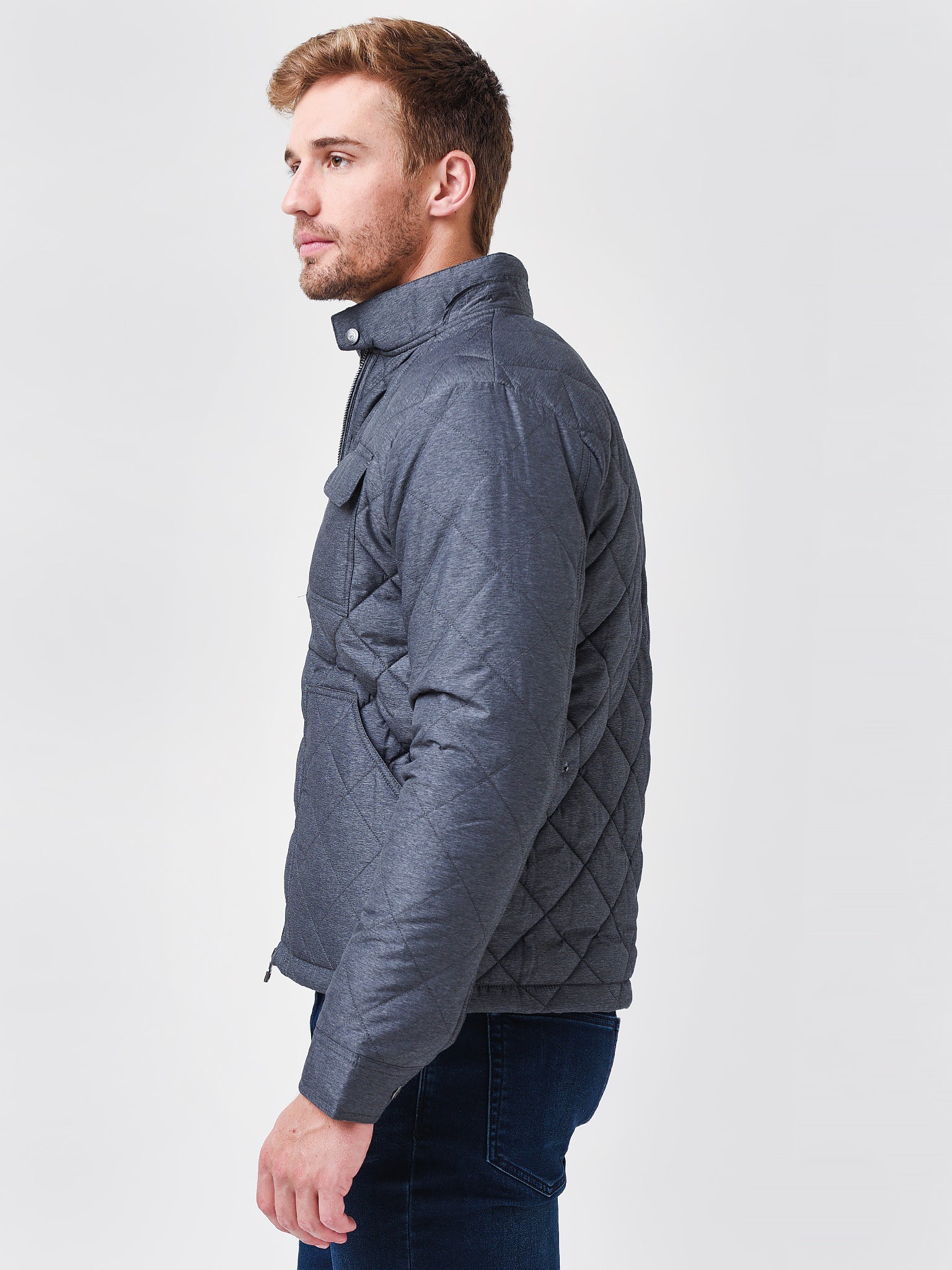 Peter Millar Crown Men's Norfolk Quilted Bomber Jacket