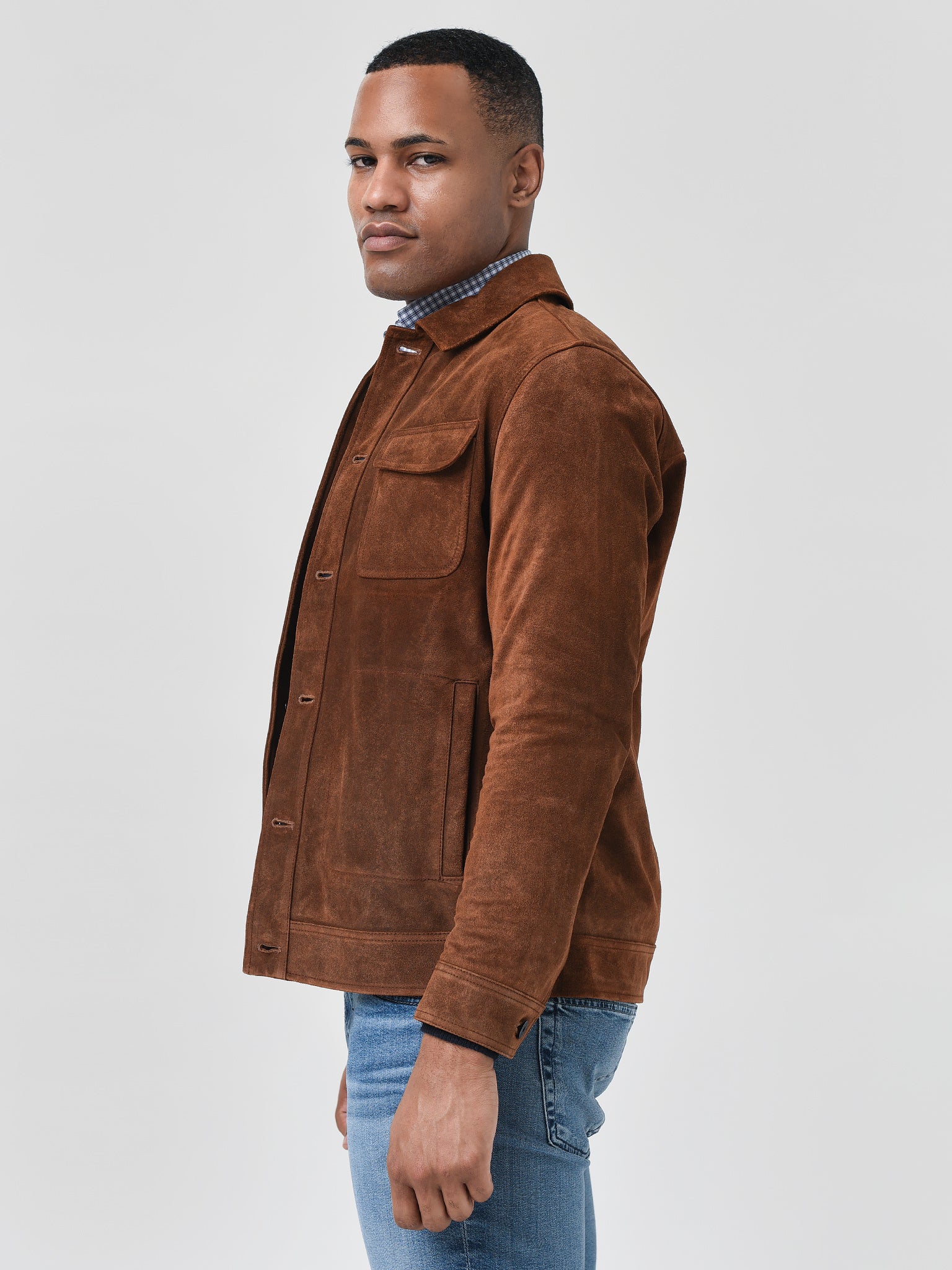 Peter Millar Crown Men's Rough Out Suede Jacket – saintbernard.com