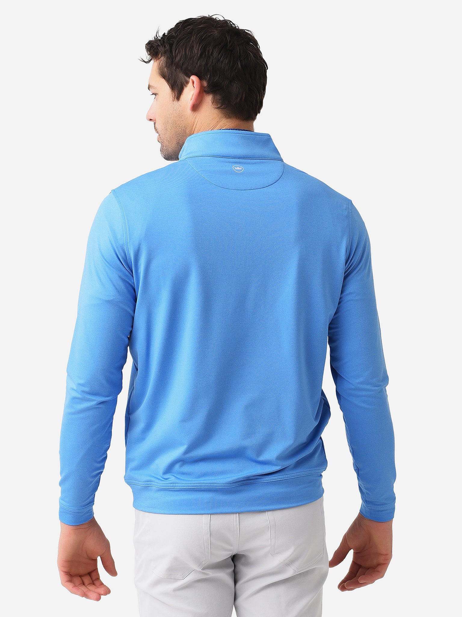 Peter Millar Crown Sport Men's Perth Mélange Performance Quarter-Zip –