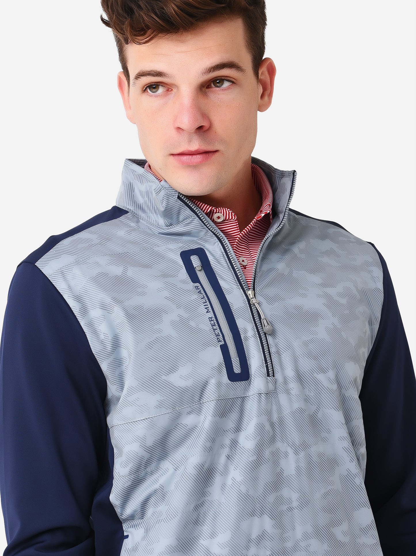 Peter Millar Crown Sport Men's Weld Elite Hybrid Half Zip