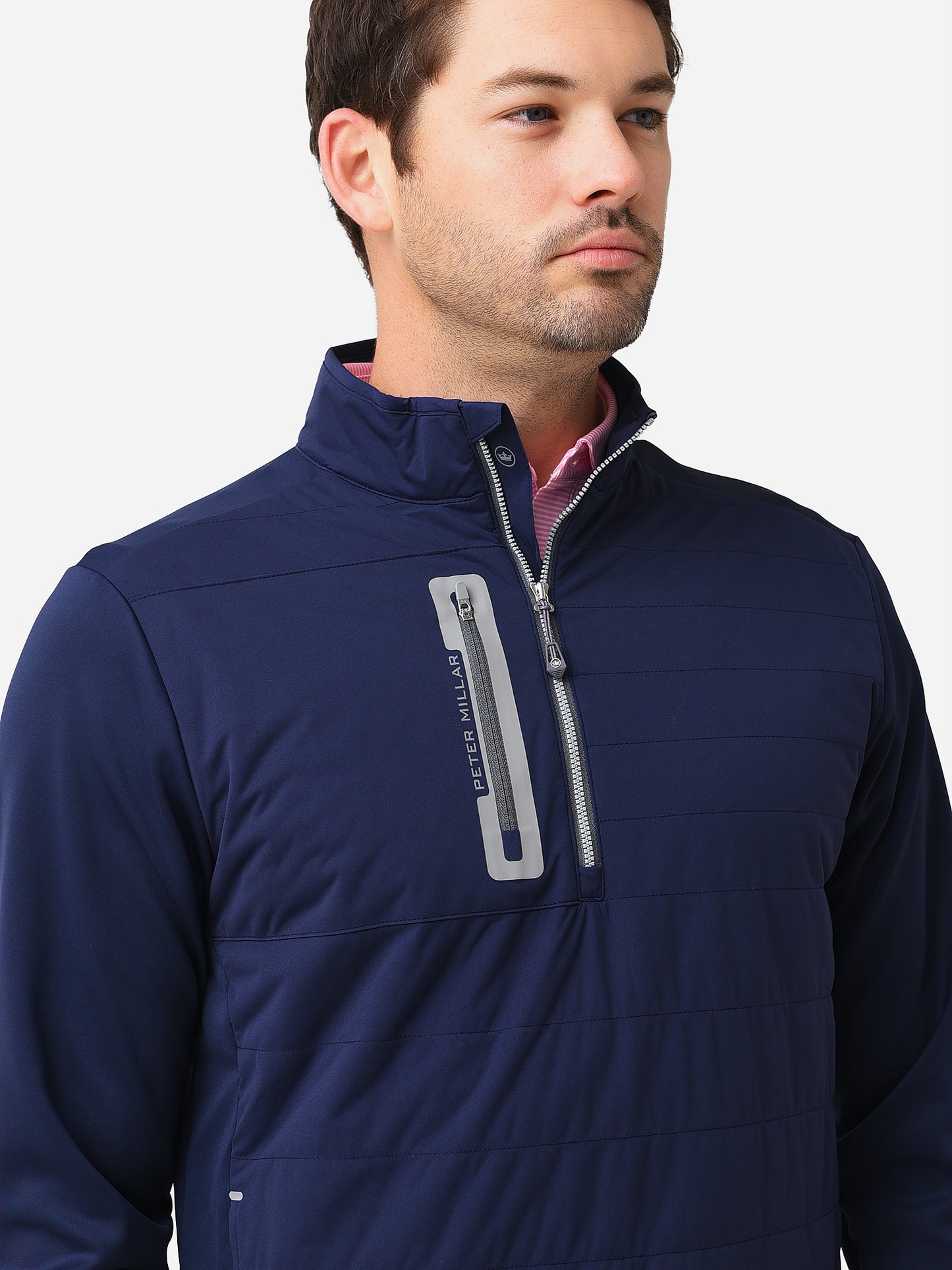 Peter Millar Crown Sport Men's Weld Elite Hybrid Half Zip