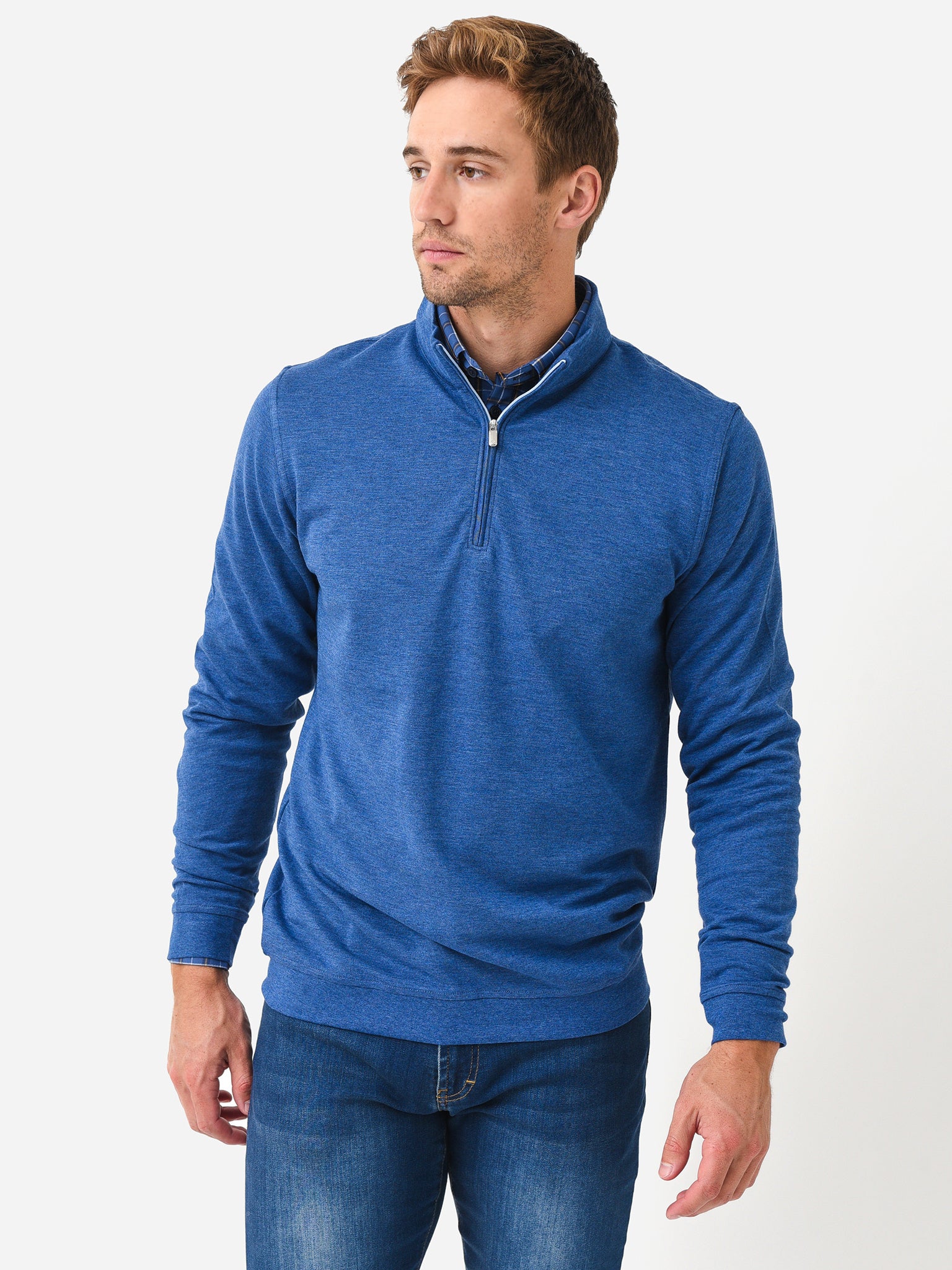 Peter Millar Crown Men s Crown Comfort Interlock Quarter Zip