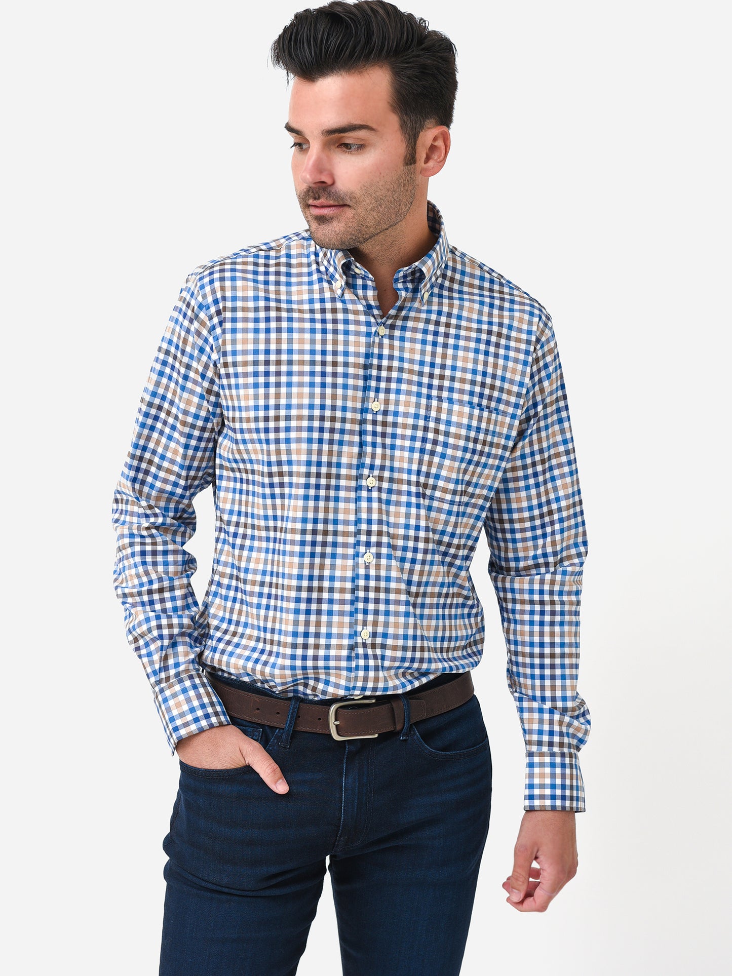 Peter Millar Crown Men's Carlow Crown Lite Cotton-Blend Sport Shirt