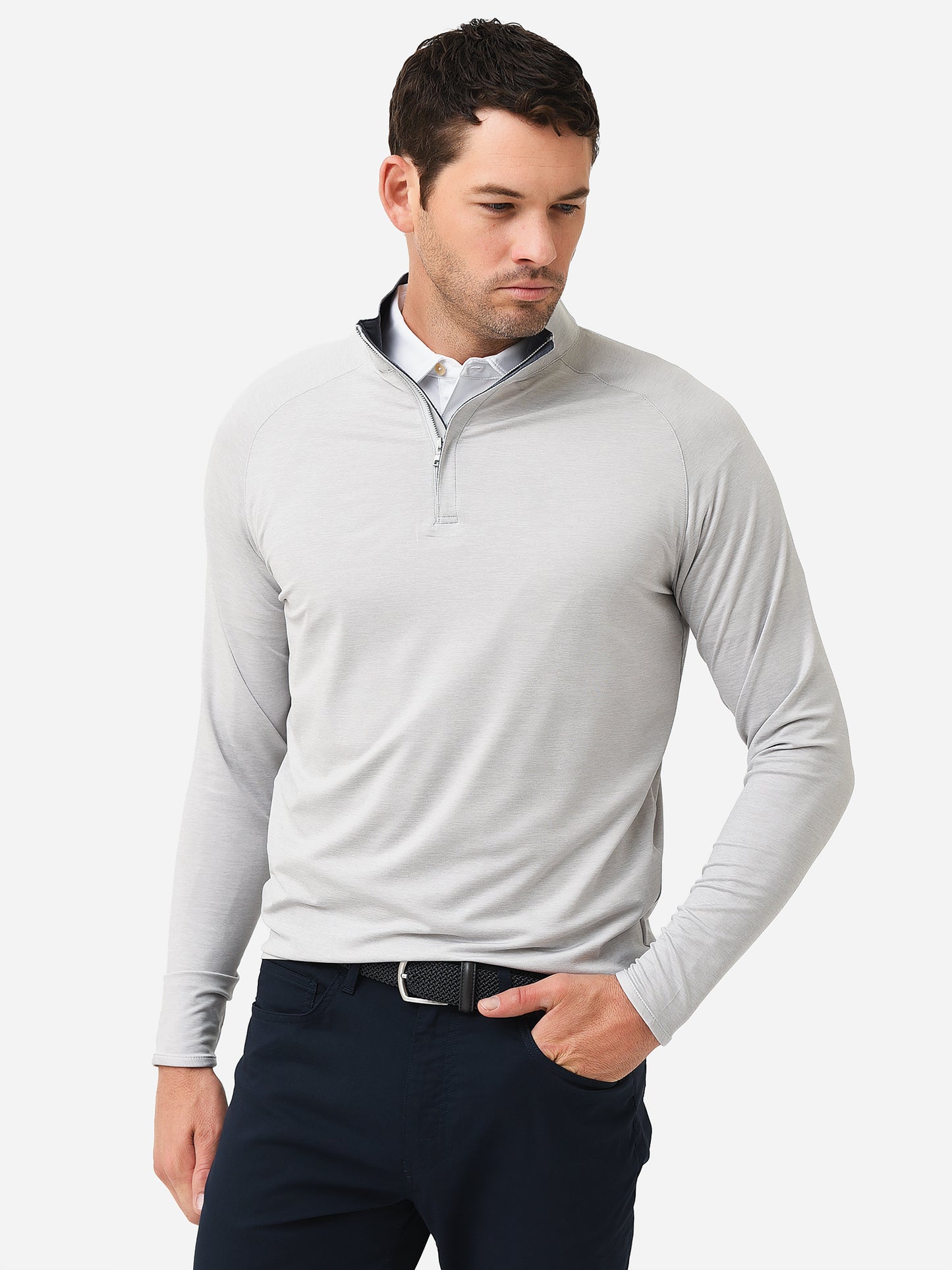 Peter Millar Crown Crafted Men's Stealth Performance Quarter-Zip