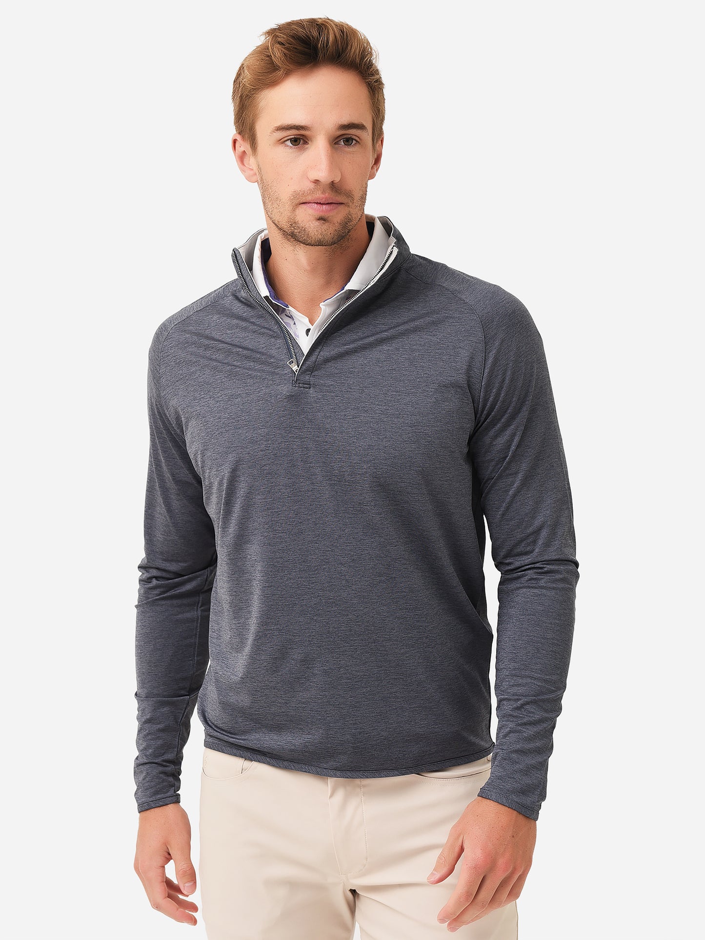 Peter Millar Crown Crafted Men's Stealth Performance Quarter-Zip