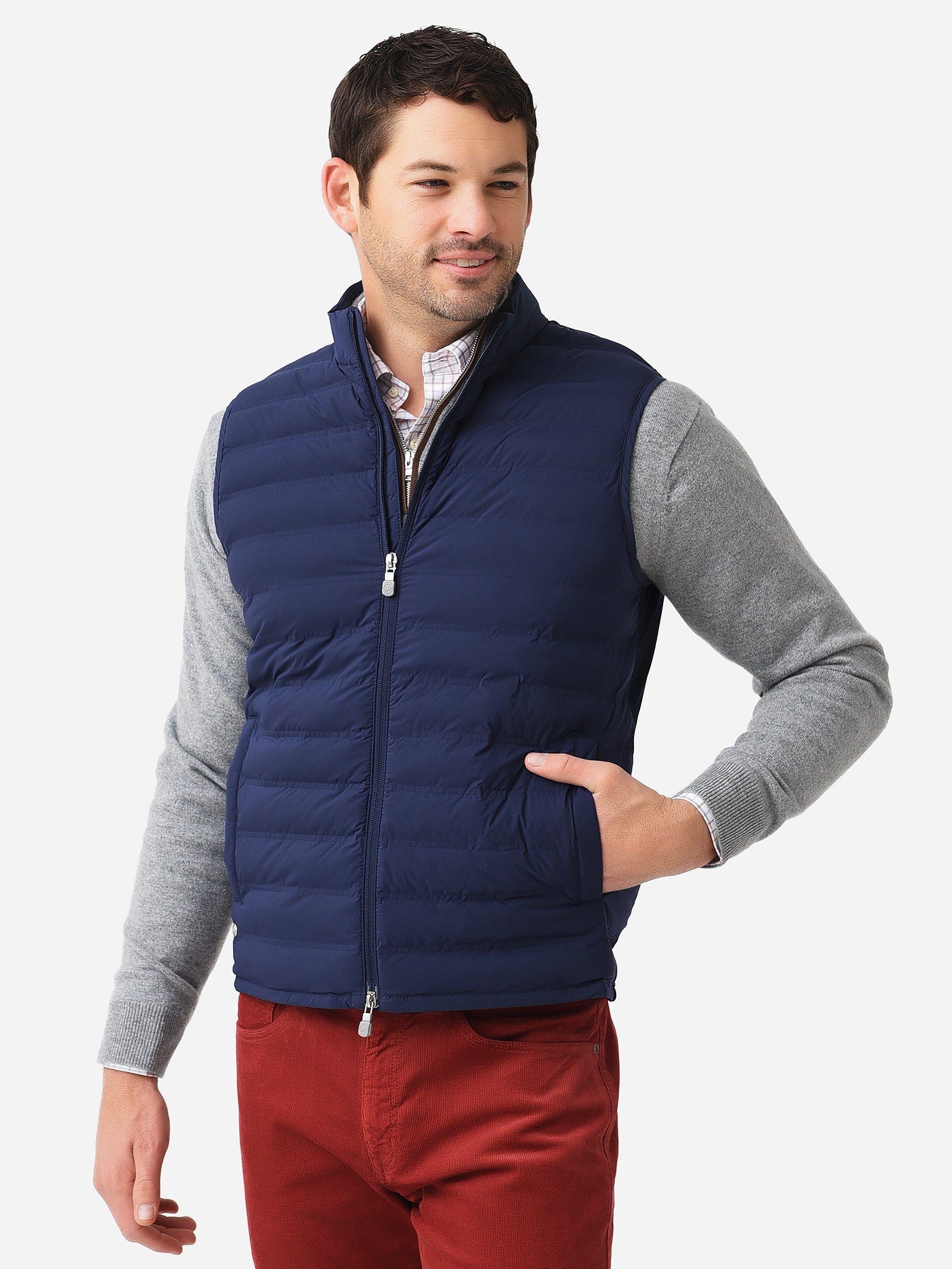 Peter Millar Crown Crafted Men's Stitchless Baffle Vest