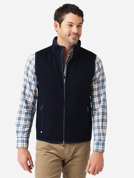 Peter Millar Crown Crafted Men's Stealth Fleece Vest – saintbernard