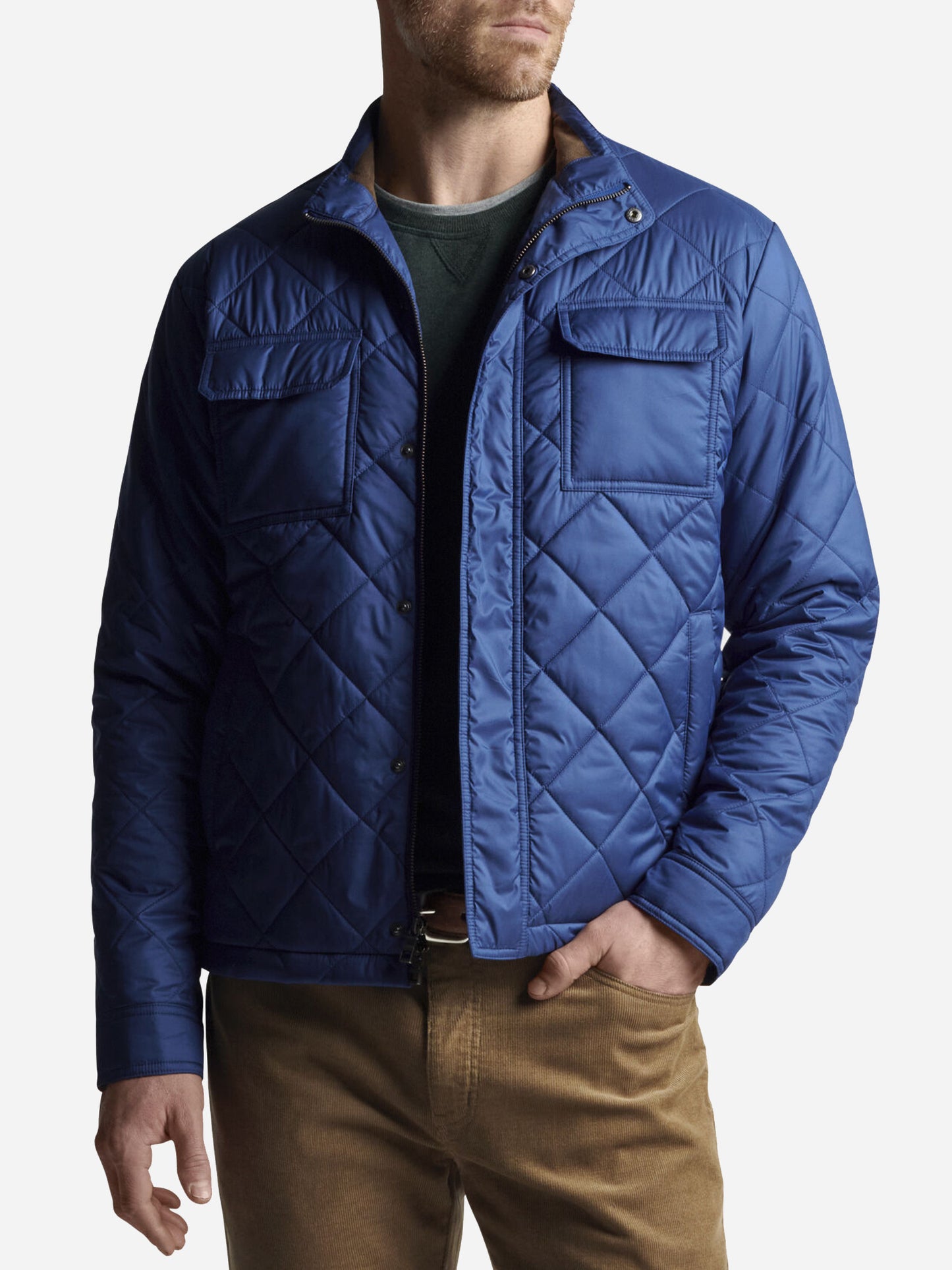 Peter Millar Crown Men's Norfolk Quilted Bomber Jacket