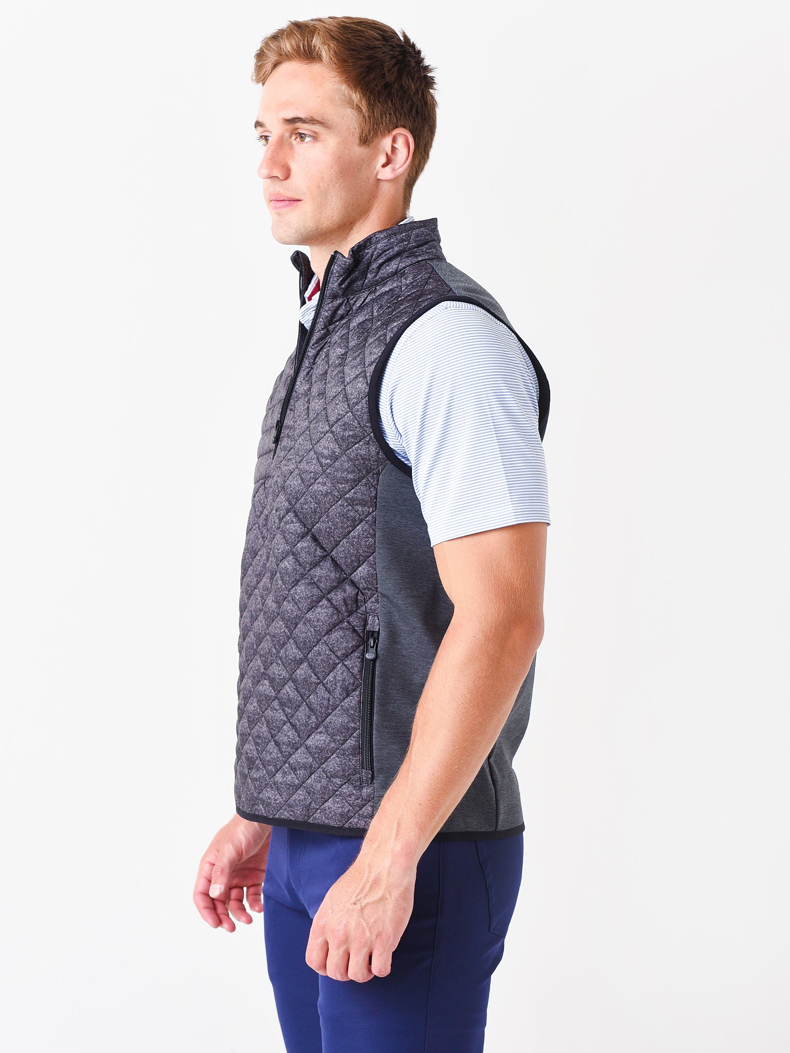 Greyson Men's Yukon Half Zip Hybrid Vest