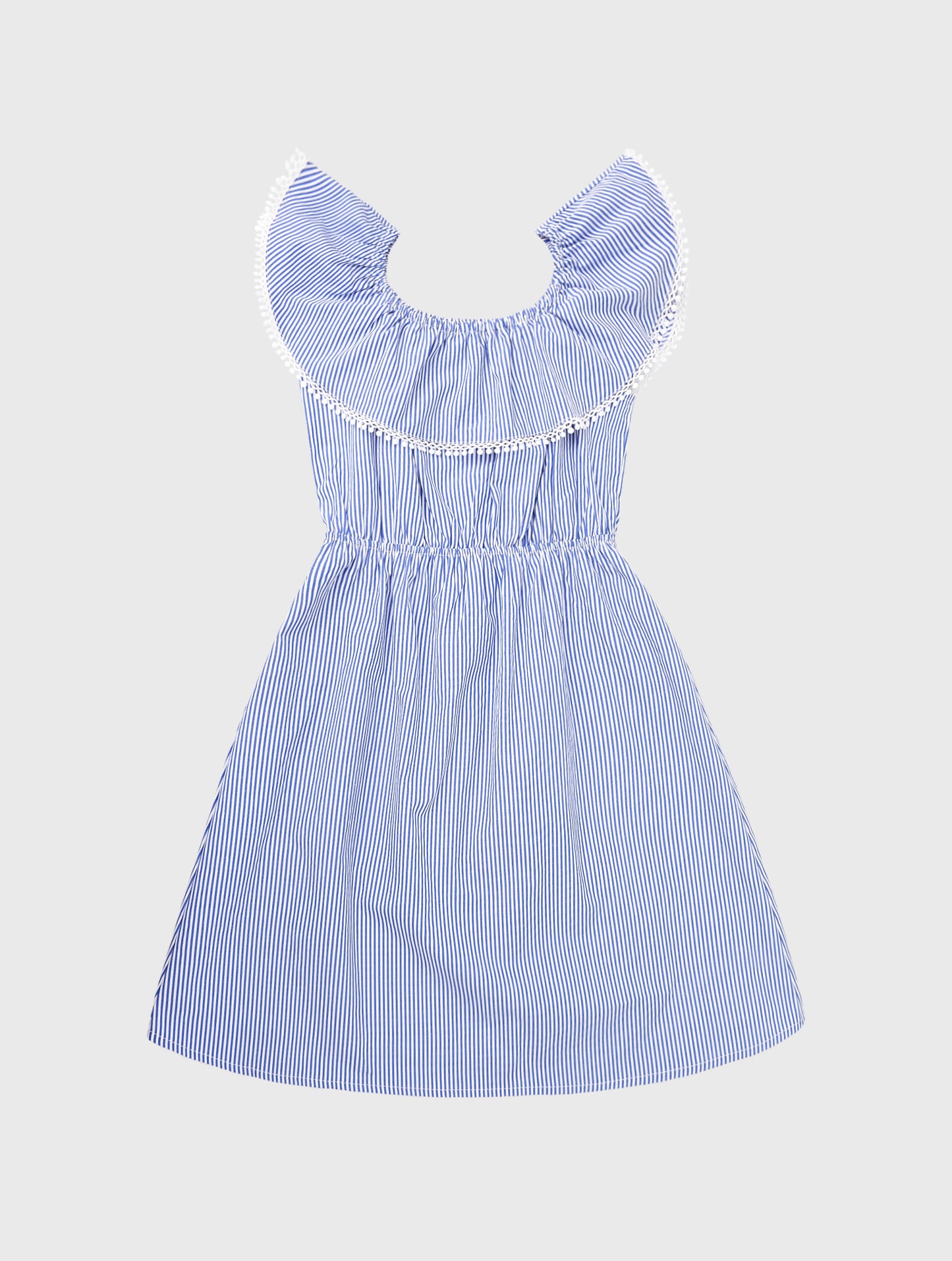 Mini Molly Girls' Striped Bardot Dress