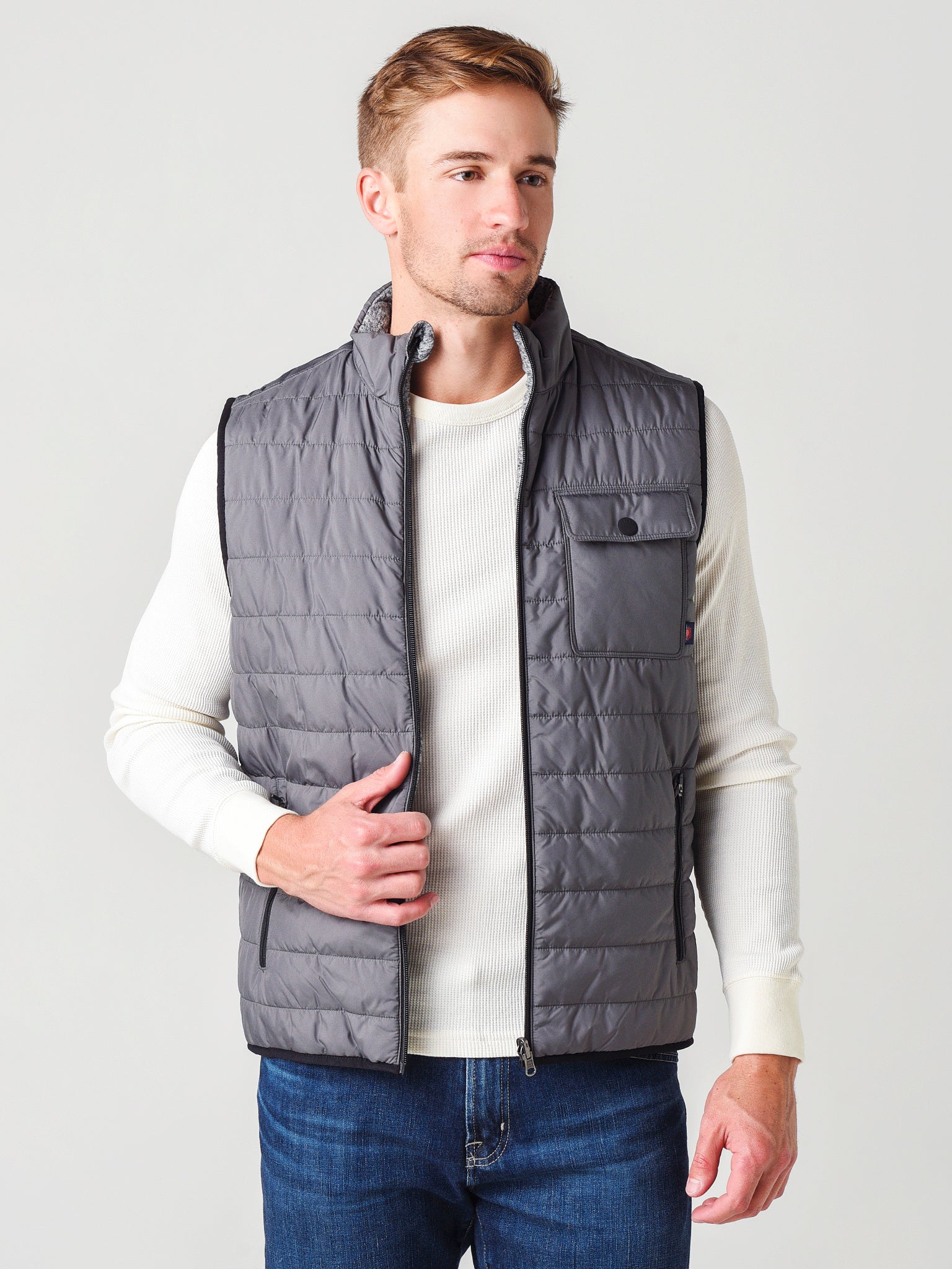 Faherty Brand Men's Atmosphere Reversible Vest – saintbernard.com