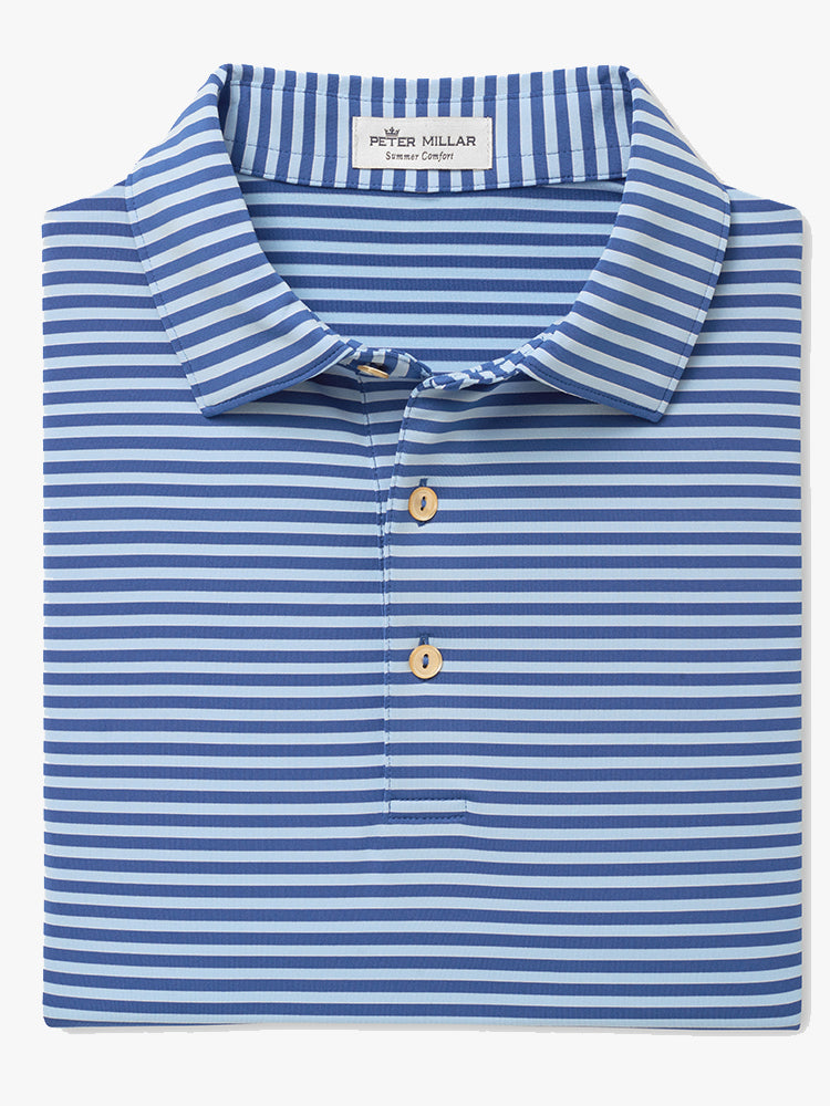 Peter Millar Crown Sport Men's Mills Stripe Stretch Jersey Polo Sean