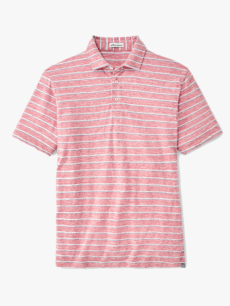 Peter Millar Seaside Men's Albemarle Stripe Slub Polo