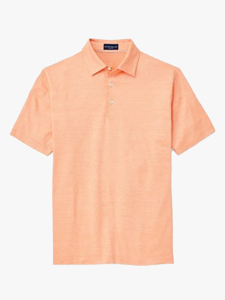 Houston Astros Peter Millar Jubilee Stripe Polo - Orange