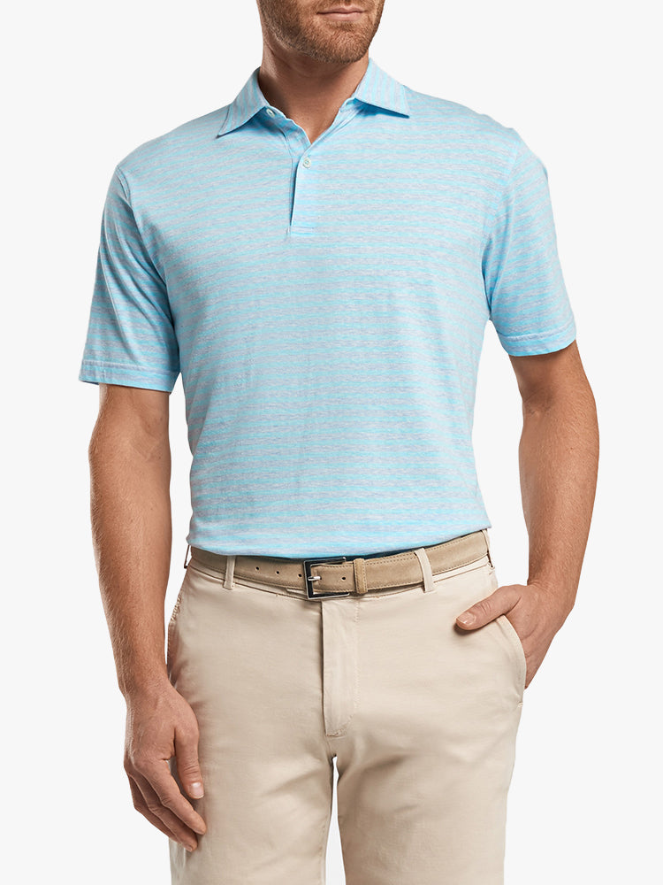 Peter Millar Collection Men’s Solstice Cotton-linen Polo 