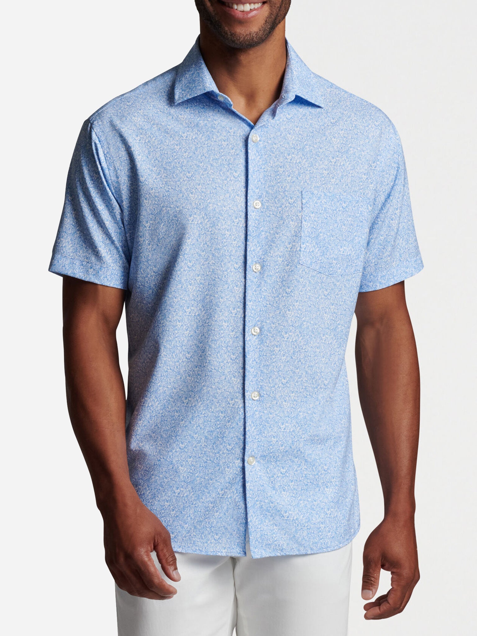 Peter Millar Crown Men's Tillis Performance Poplin Sport Shirt | $38.90 ...