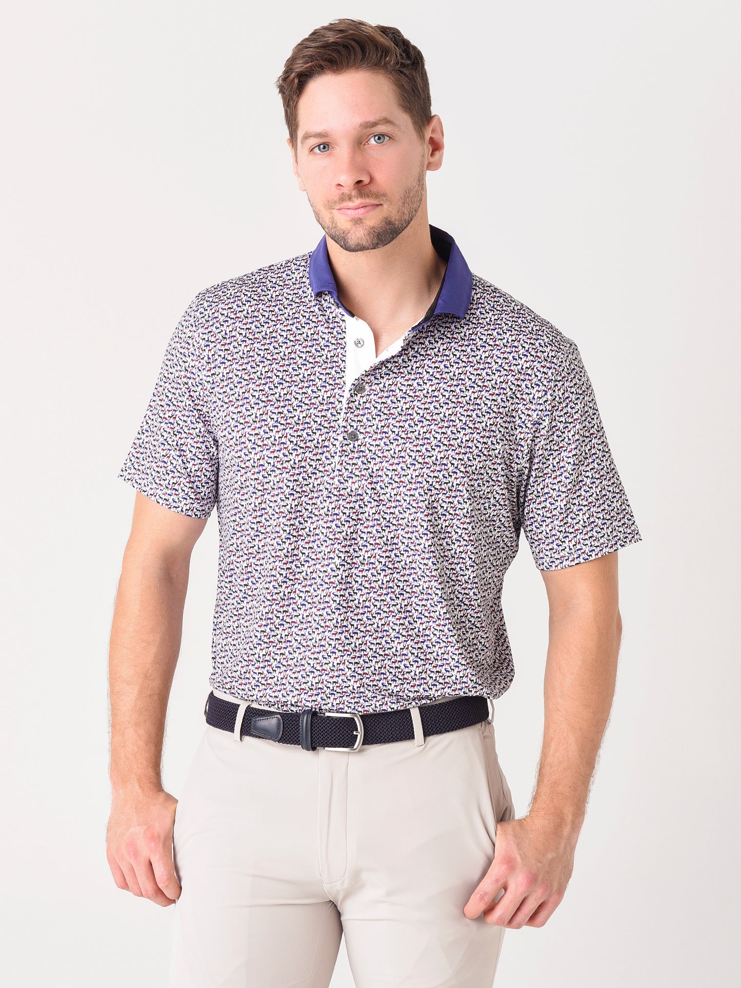 Greyson Men's Grey Wolf Polo