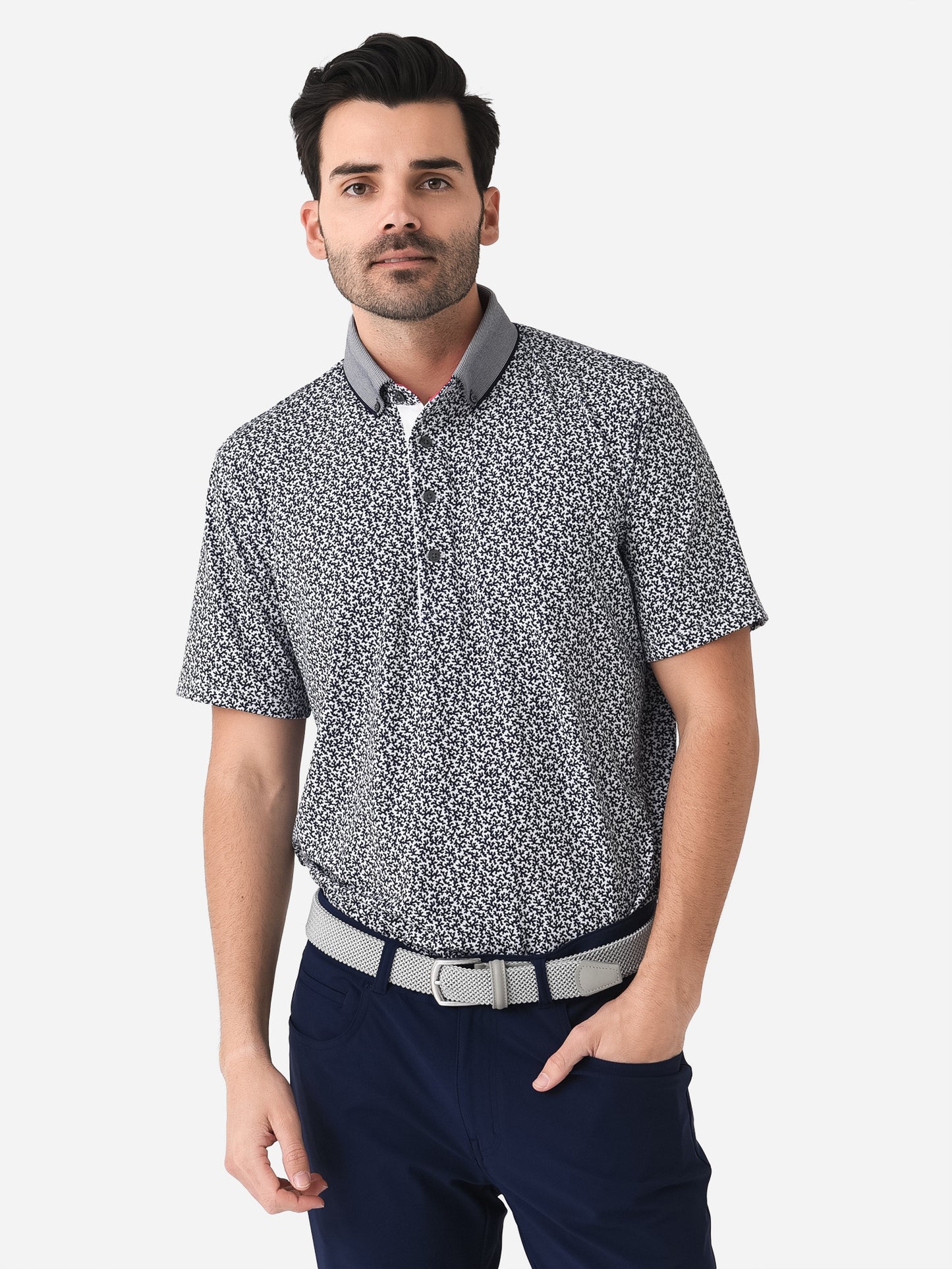 Greyson Men's Coral Dreams Polo