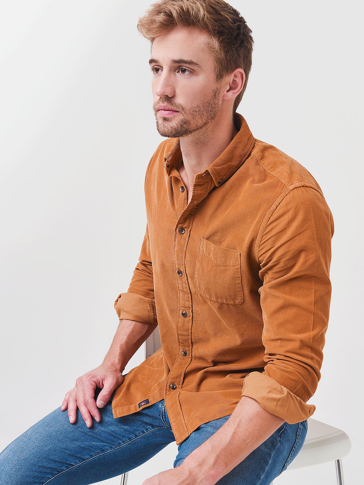 Men's Orange Corduroy