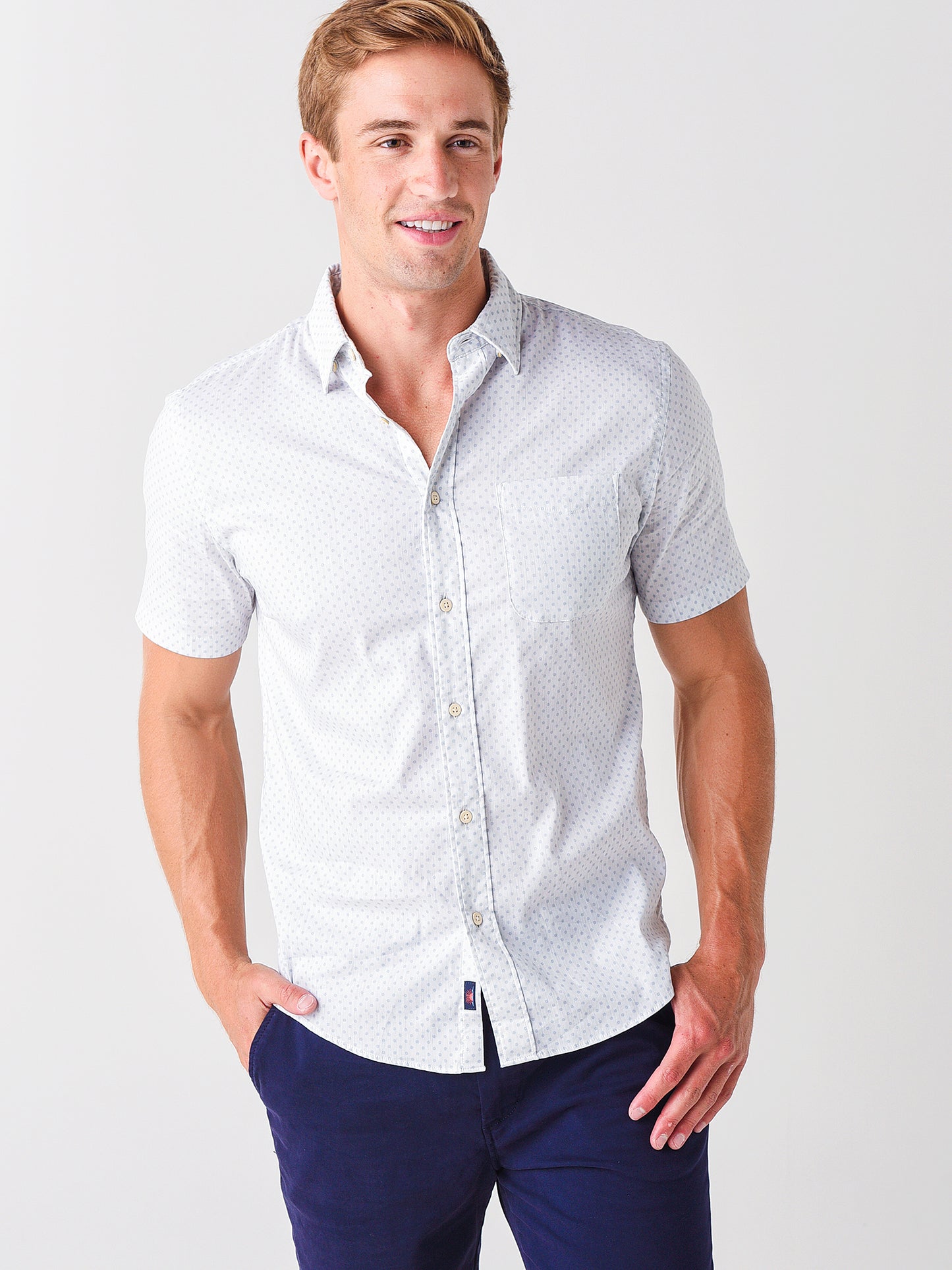 Faherty Brand Men's The Short-Sleeve Movement Shirt