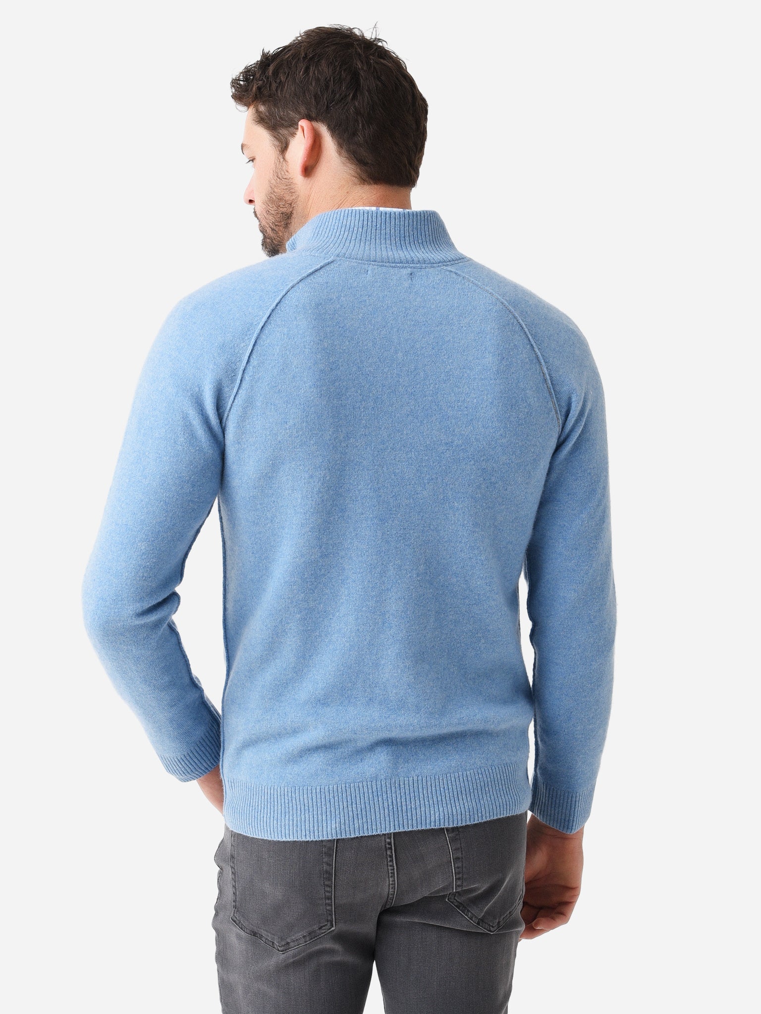 Naadam Cashmere Mens Quarter Zip Sweater 6617