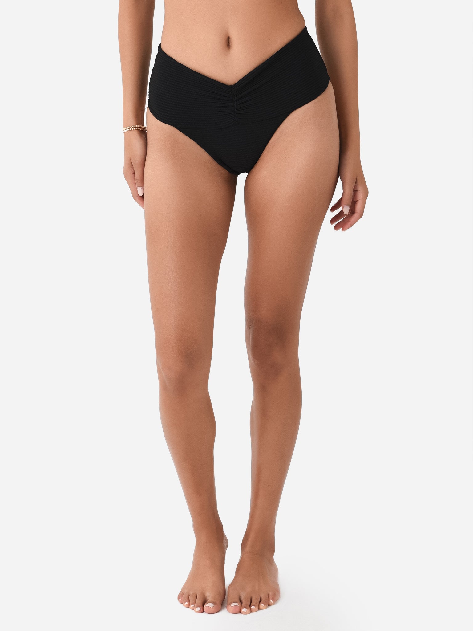 Coolers In Capri Ultra High Waist Bikini Bottoms in Black