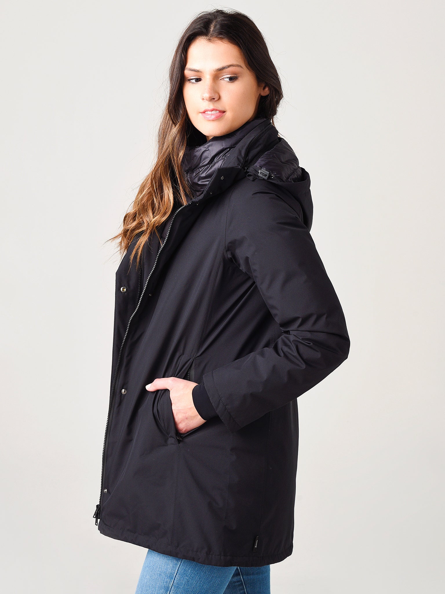 Herno Women's Laminar 2-Layer A-Shape Jacket - Saint Bernard