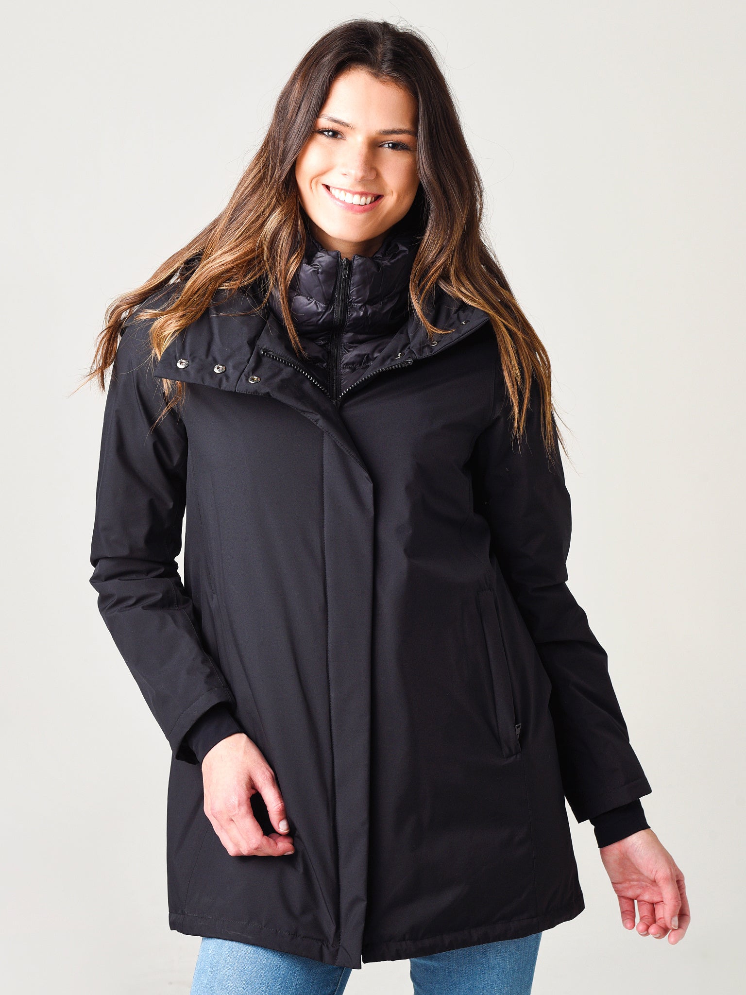 Herno Women's Laminar 2-Layer A-Shape Jacket - Saint Bernard