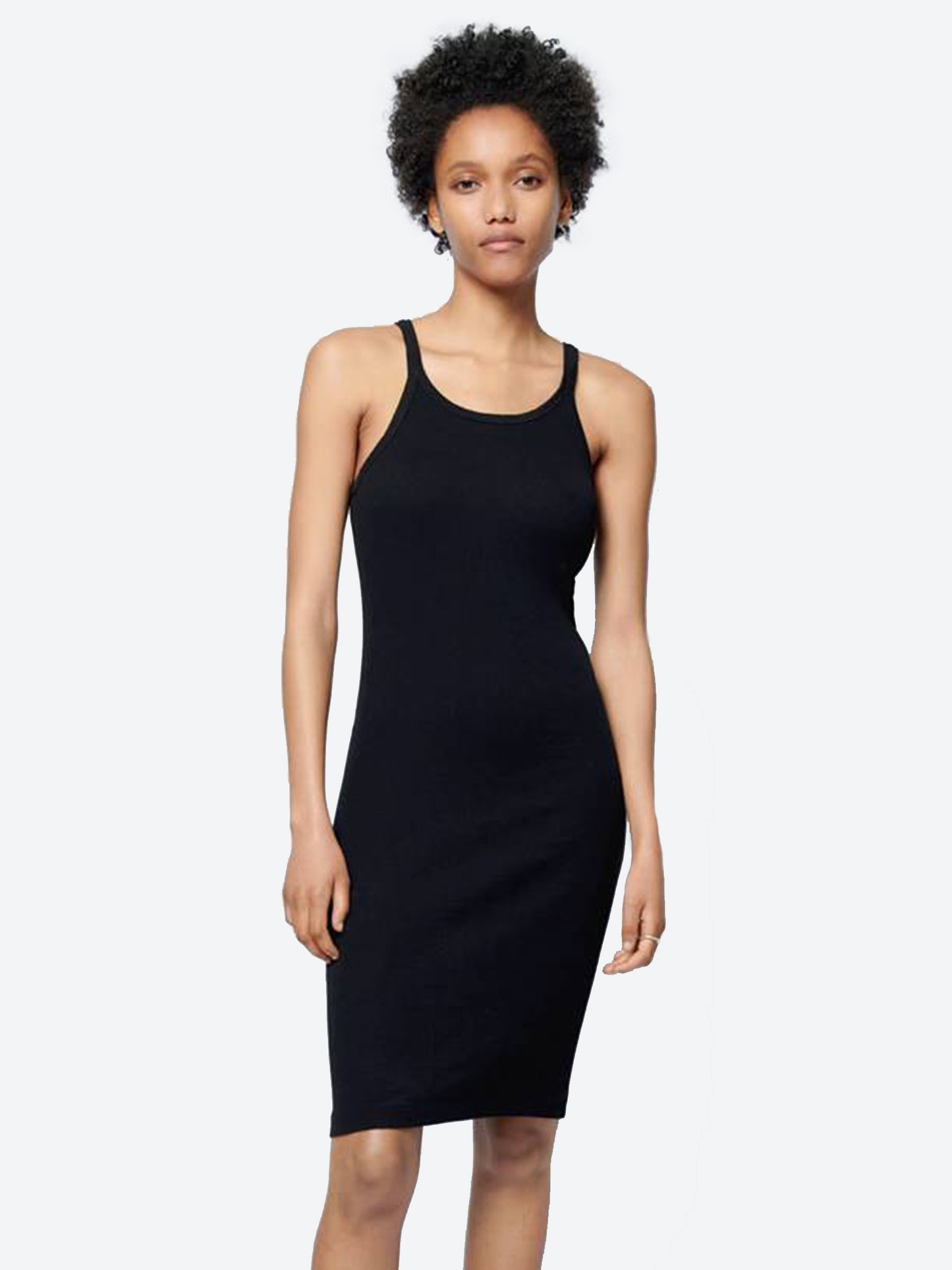 Re/Done Women's Ribbed Tank Dress