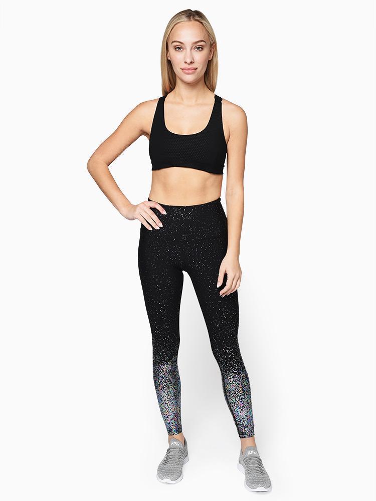 Beyond Yoga Alloy Ombre High Waisted Midi Leggings Speckled Size Medium