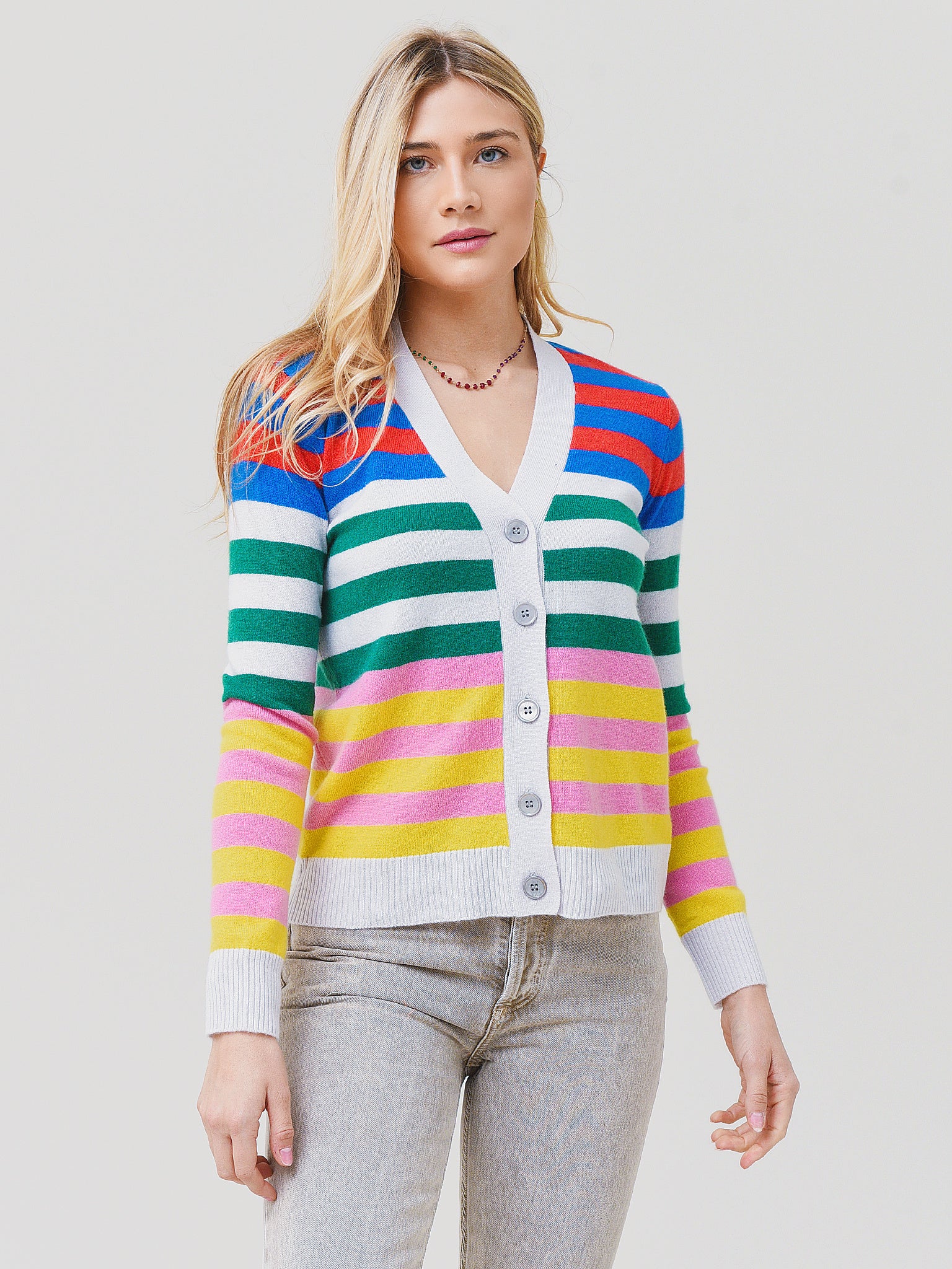 Jumper 1234 Women's Vary Stripe Cardigan