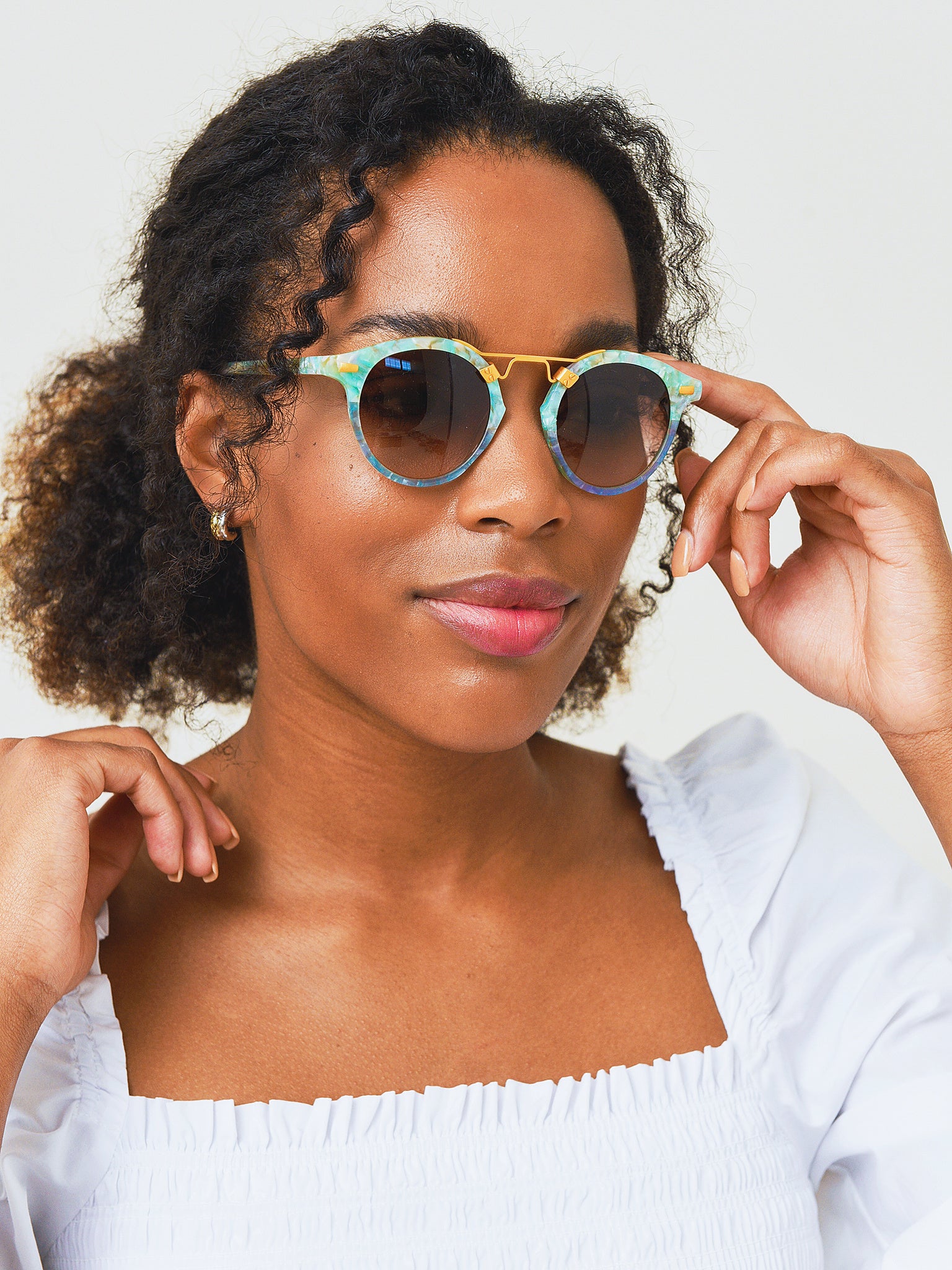 Krewe Women's St. Louis Mirrored Opal Sunglasses