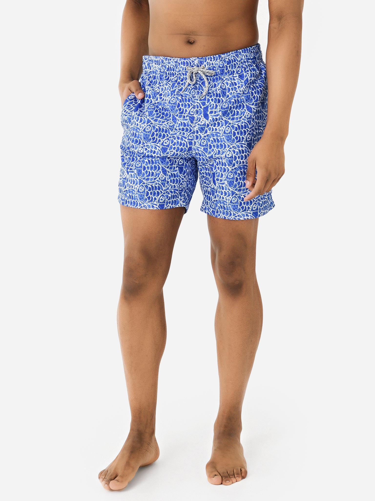 Michaels Swimwear Men's Abstract Fish Swim Trunk – saintbernard.com