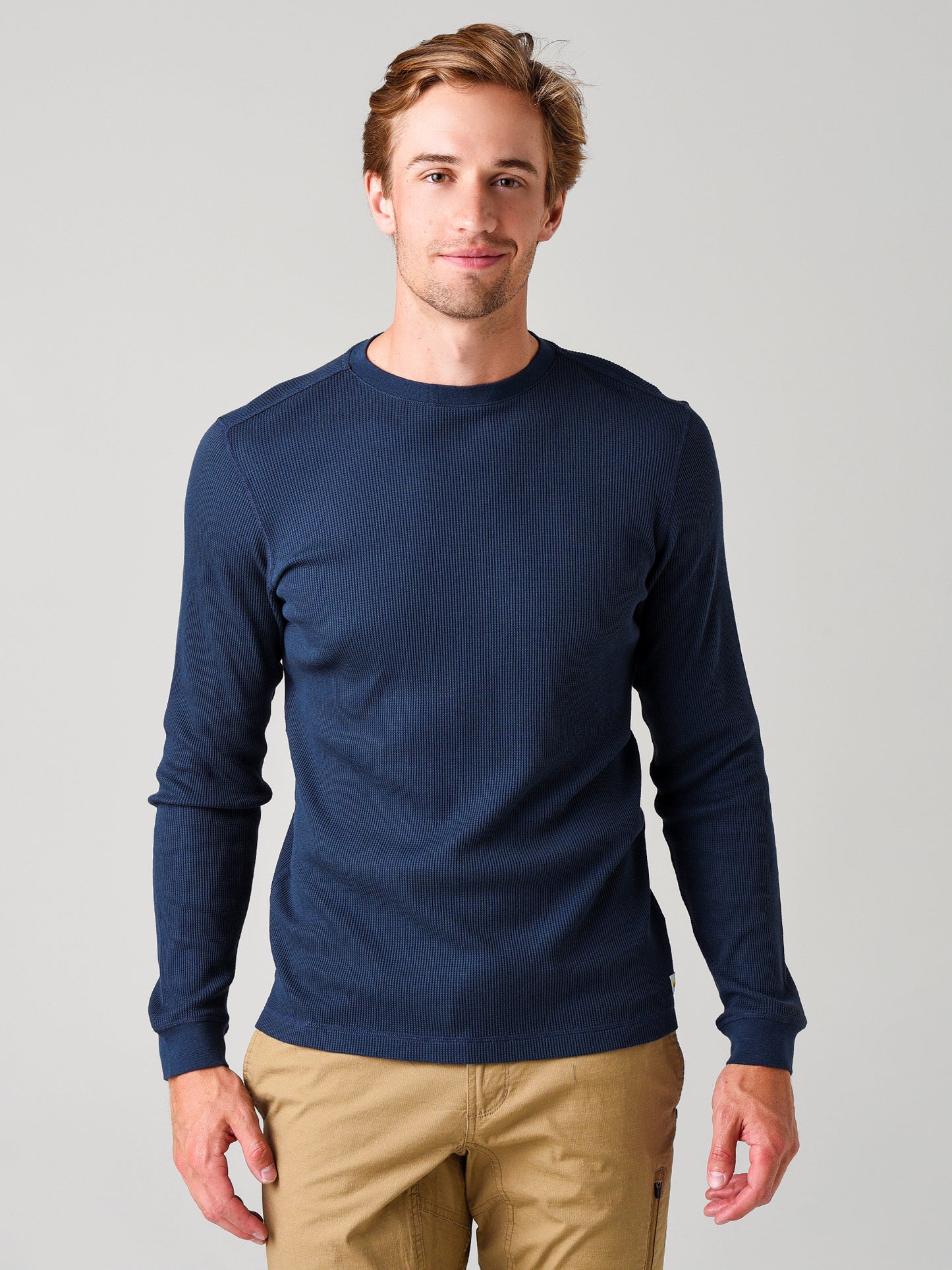 Vuori Men's Long-Sleeve Strato Waffle Crew