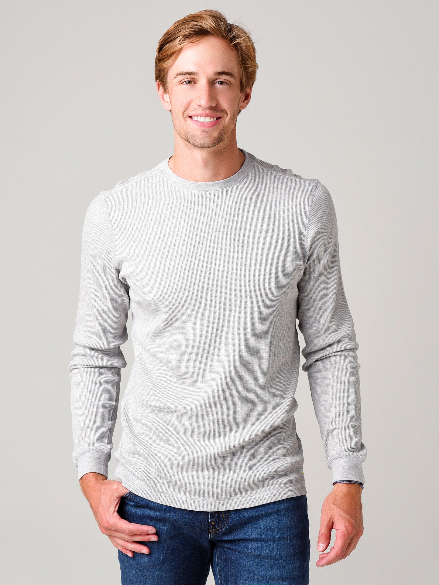 Vuori Men's Long-Sleeve Strato Waffle Crew