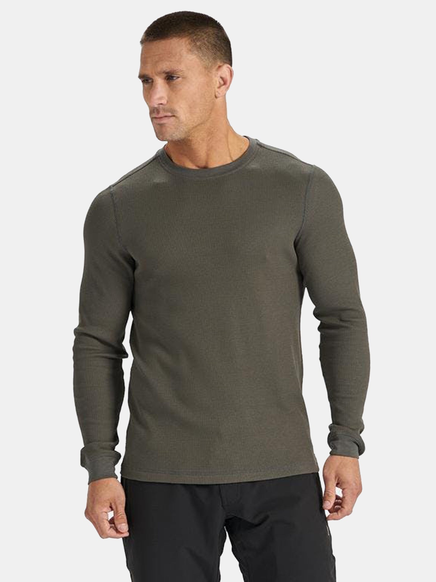 Vuori Men's Long-Sleeve Strato Waffle Crew