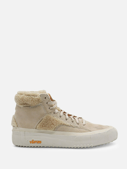 BRANDBLACK Women's Capo Natural Shearling High Top Sneaker