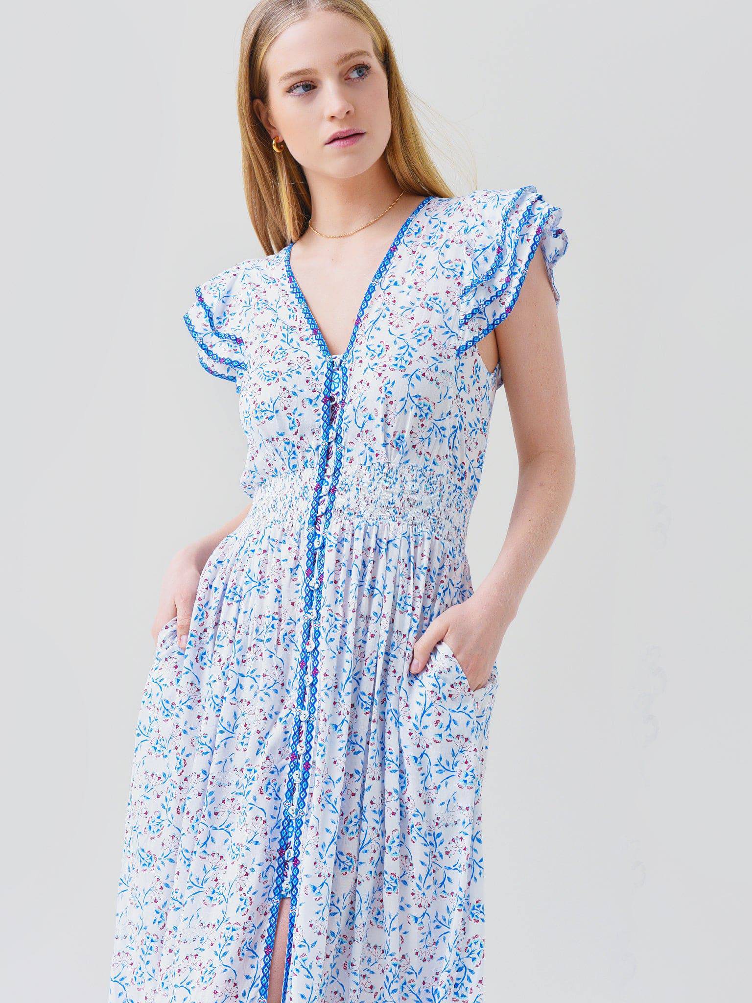 Poupette St Barth Della authentic Midi Dress