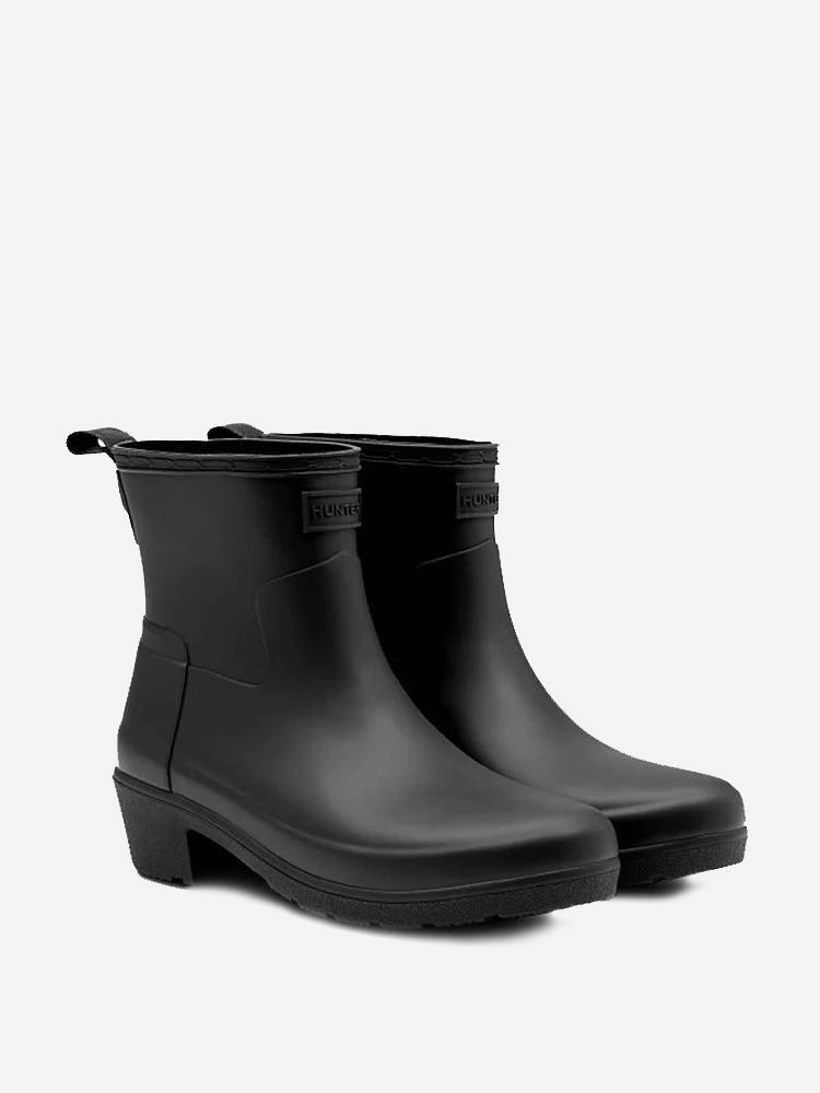 Hunter refined low heel best sale ankle biker rain boots