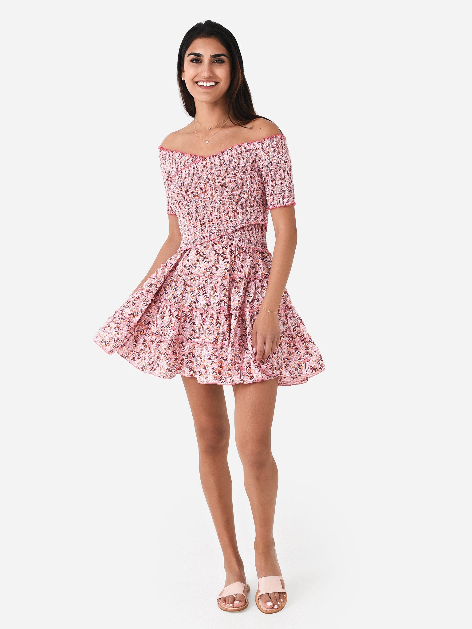 Soledad floral cotton minidress